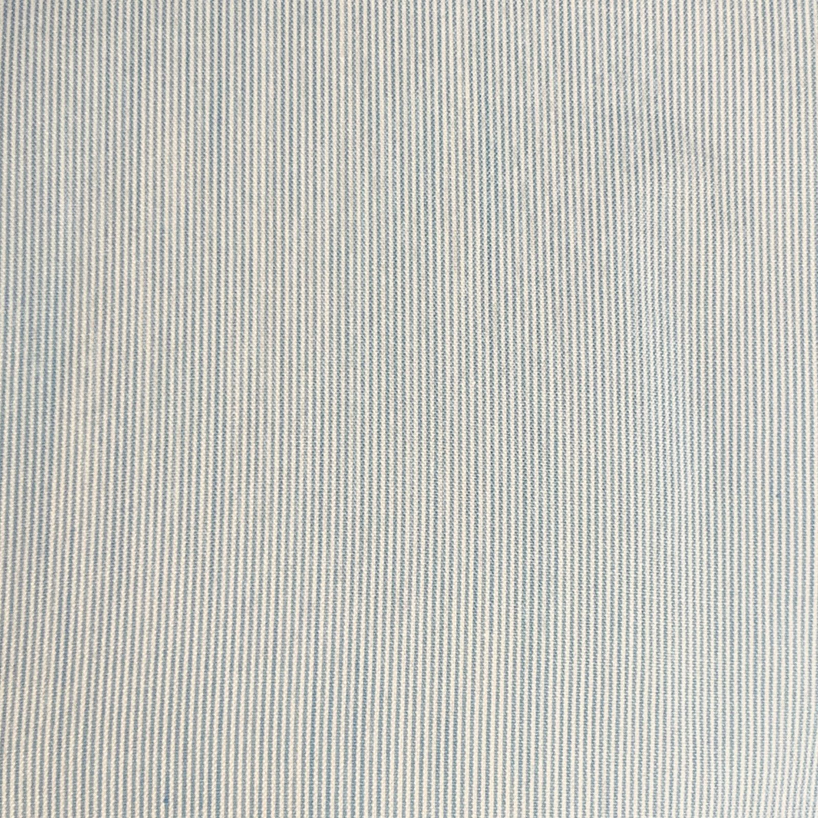 Isaia S Blue White Stripe Cotton Spread Collar Long Sleeve Shirt Size US S / EU 44-46 / 1 - 2 Thumbnail