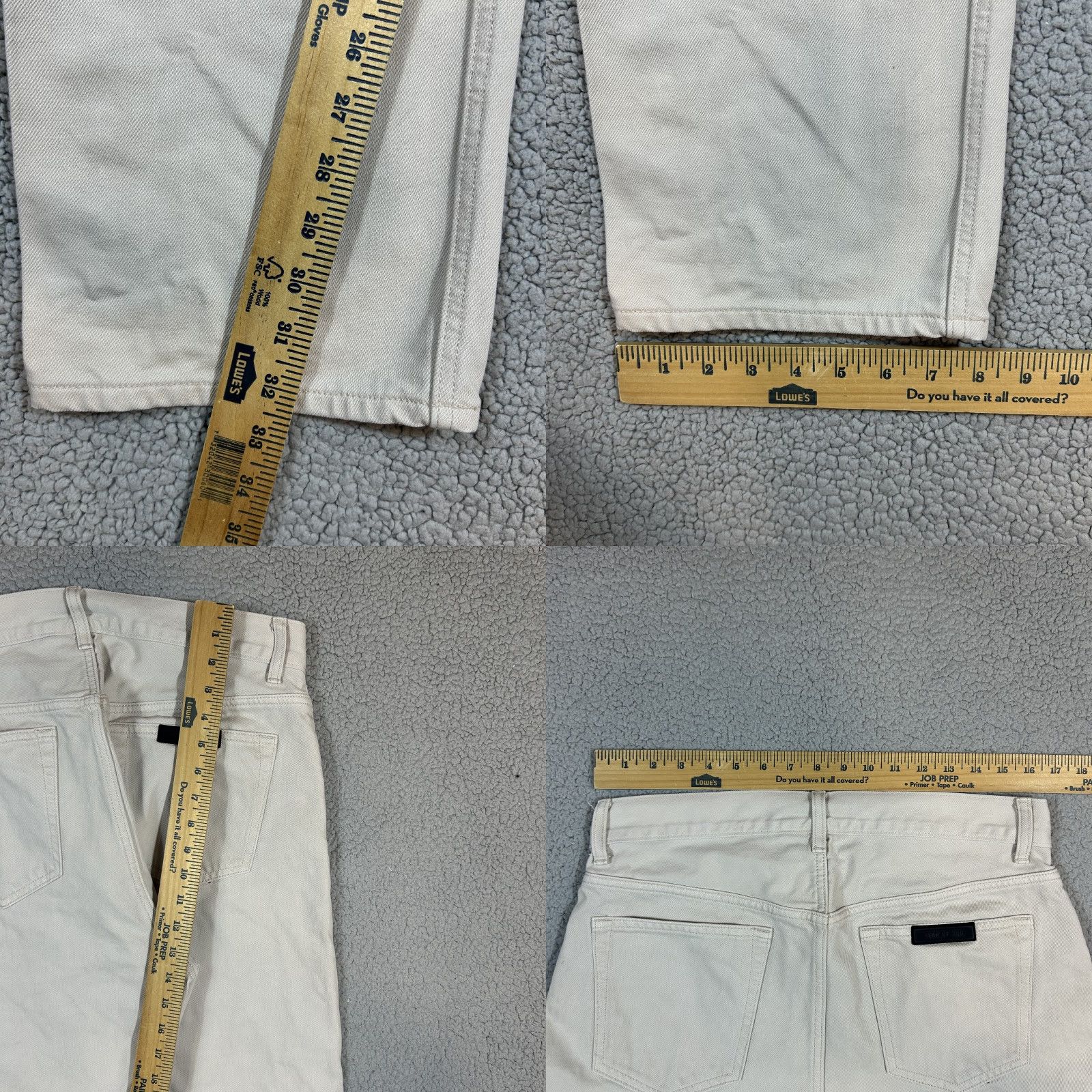 Fear of God Fear of God Jeans Beige Button Fly 31 Straight Men Cotton Denim Pants 5-Pocket Mid Rise Vintage? No Size US 31 - 8 Thumbnail