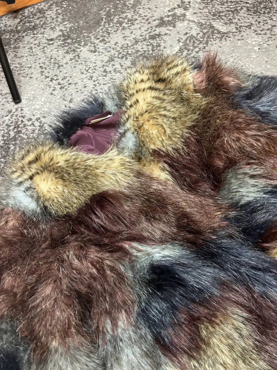 Vintage Vintage Y2K Fur And Faux Avantgarde Carti Style Bomber Jacke Size US S / EU 44-46 / 1 - 3 Thumbnail
