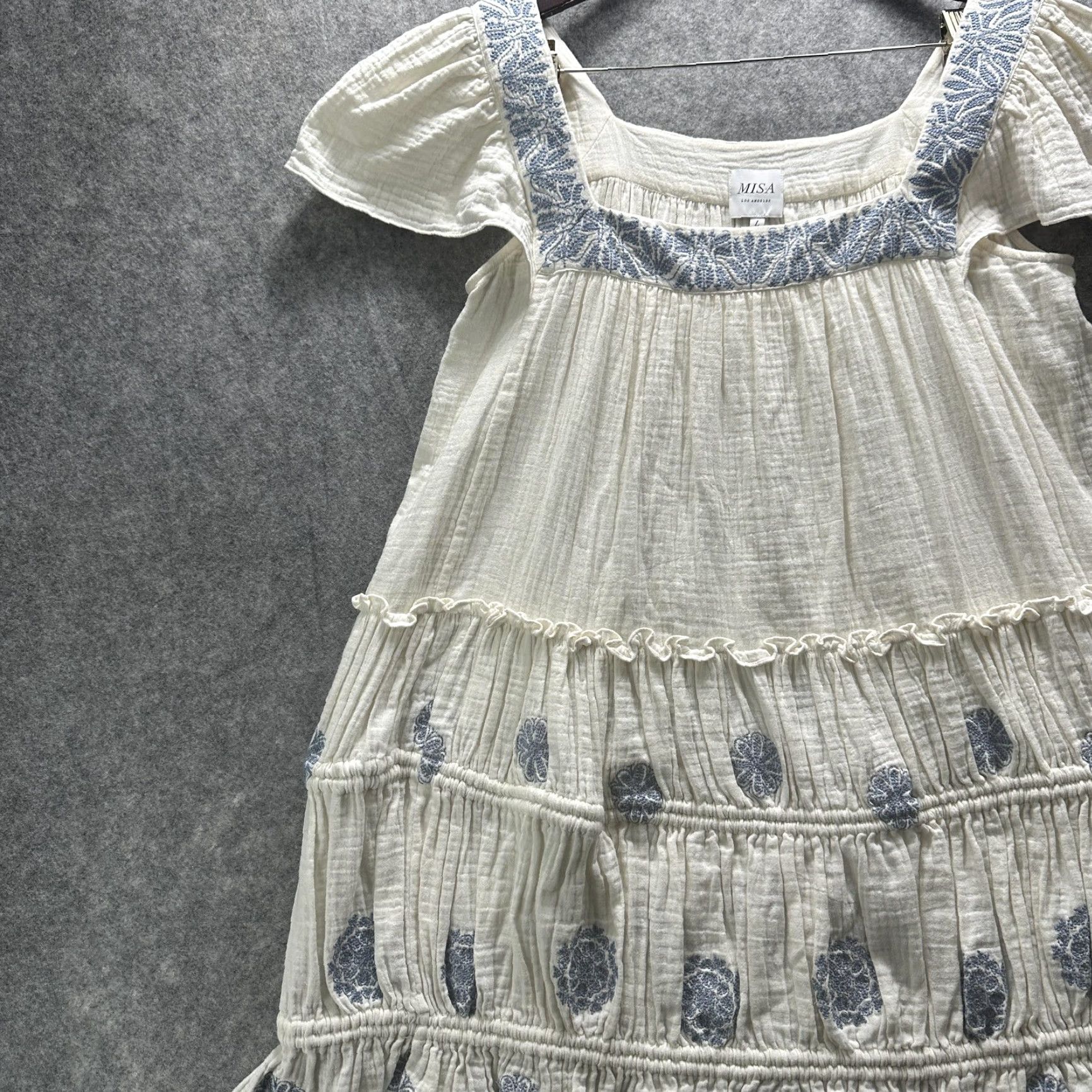 bow shoulder dress Off-The-Shoulder Bow Silk Faille Mini Dress with Floor Length Sashes 10 / White