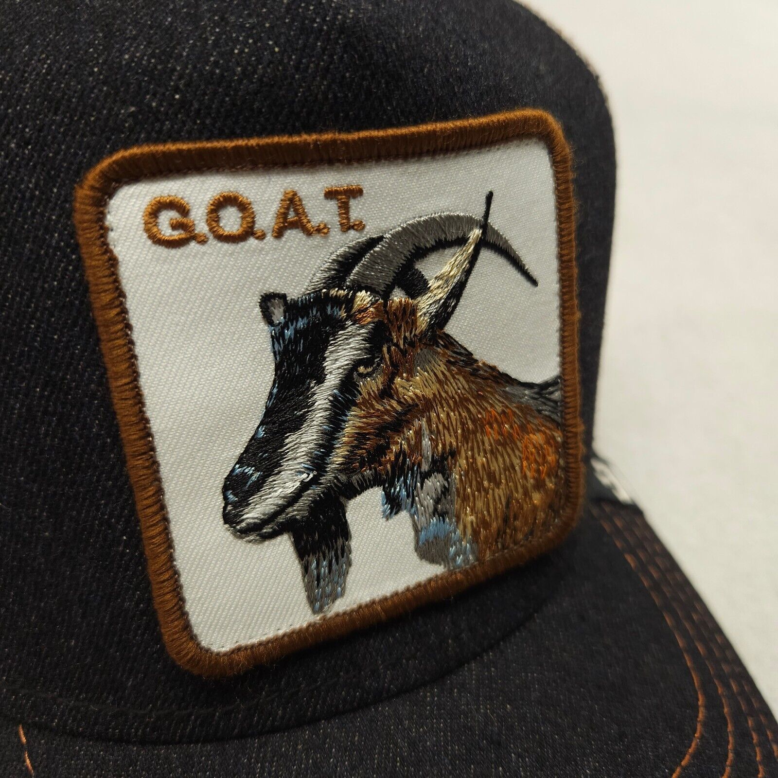 Goorin Bros. Goorin Bros GOAT Adjustable Casual Trucker Cap Mens Black Size ONE SIZE - 2 Thumbnail
