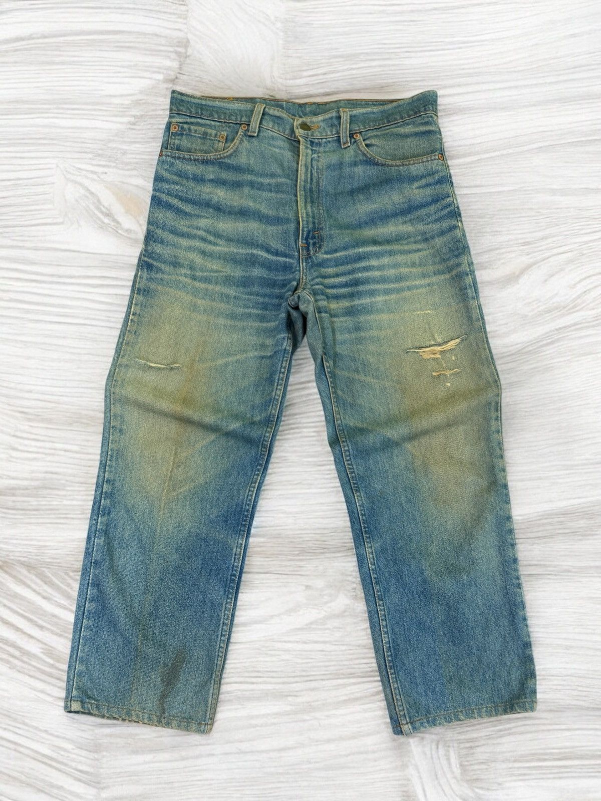 Levi's Vintage Levis 510 Mud Wash Claw Mark Loose Jeans Size US 32 / EU 48 - 1 Thumbnail