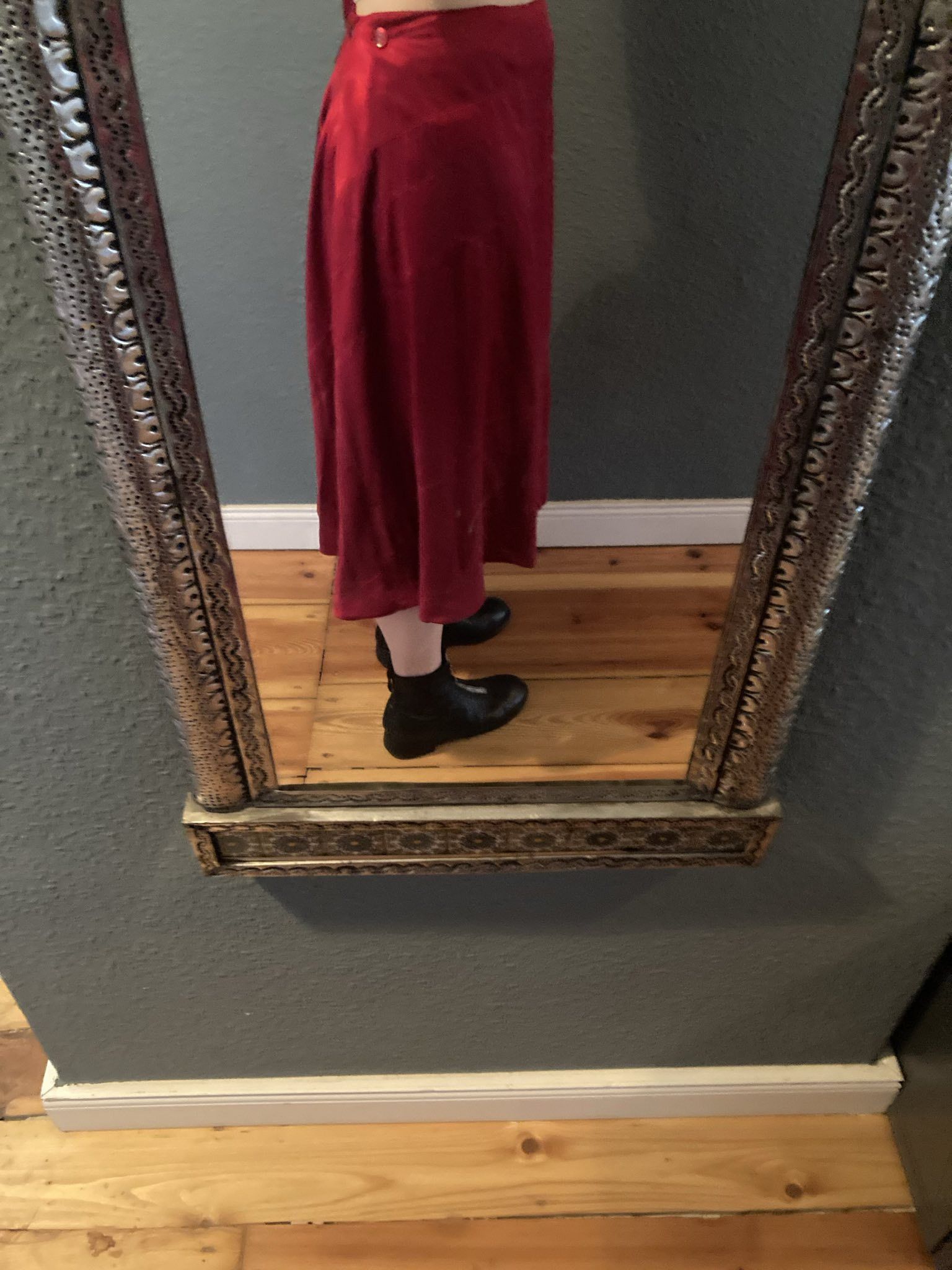 Casey Vidalenc Casey Vidalenc double layer red silk skirt Size 26" / US 2 / IT 38 - 12 Thumbnail