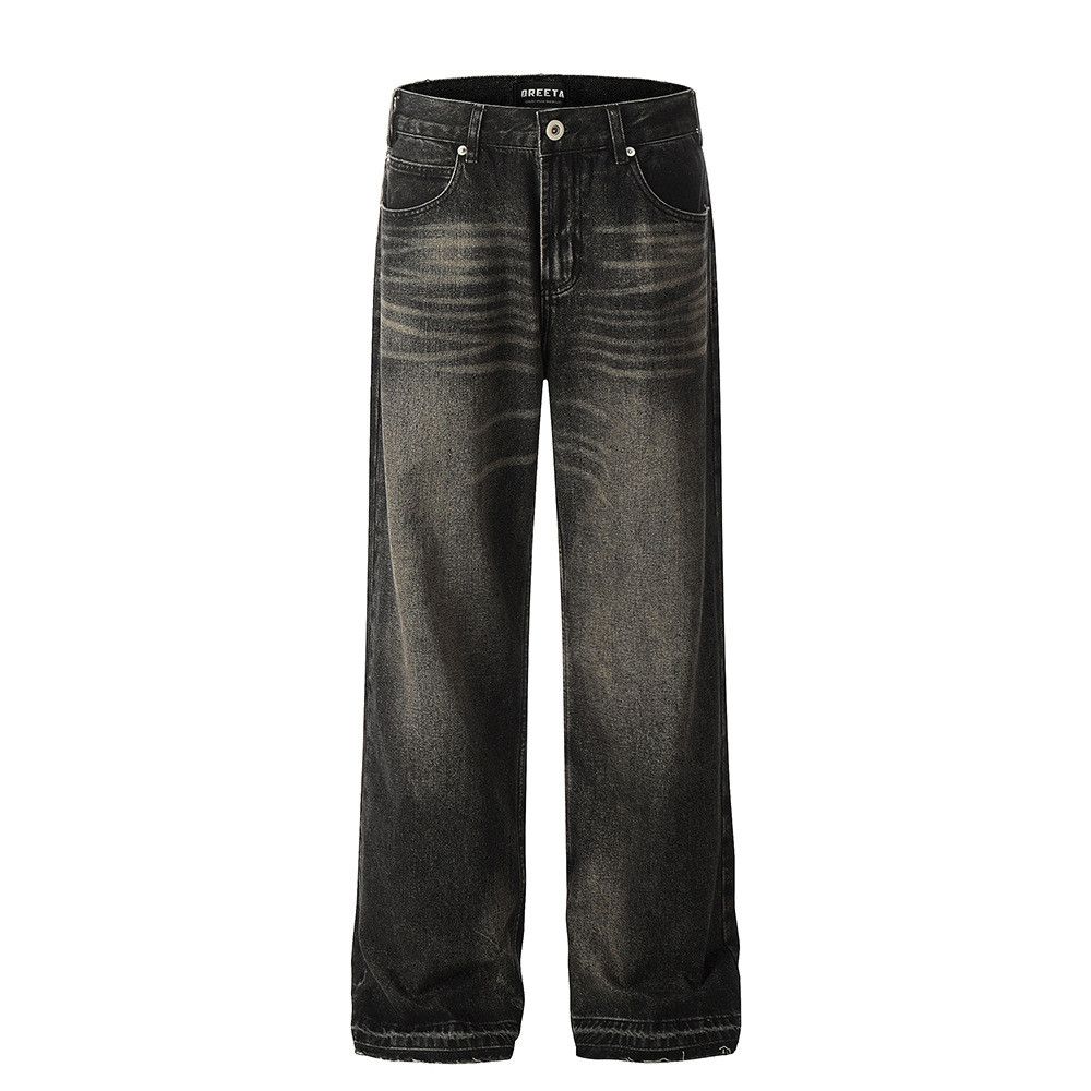 Japanese Brand × Jean American men's casual distressed gradient washed loose jeans Size US 32 / EU 48 - 1 Thumbnail
