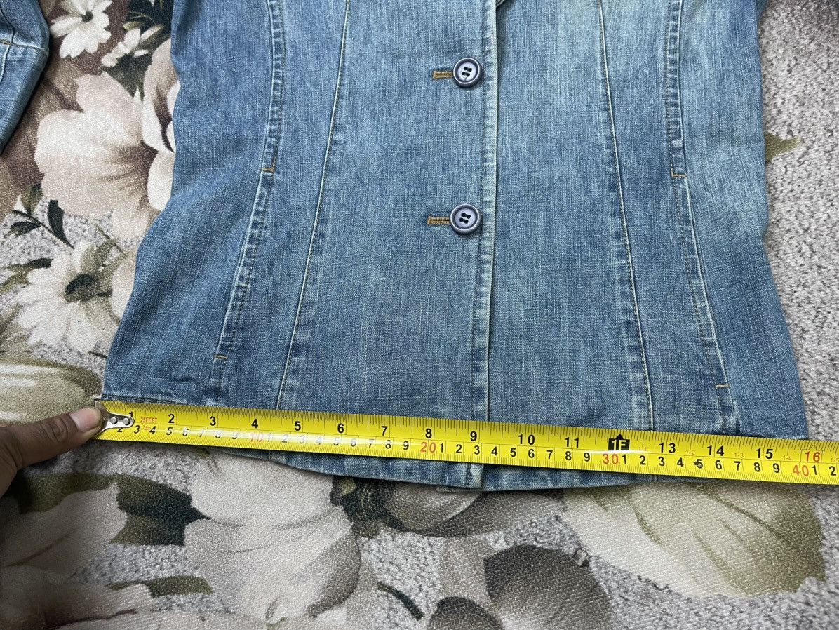Japanese Brand Vintage Ined Yohji Yamamoto Faded Blazer Denim Size S / US 4 / IT 40 - 6 Thumbnail