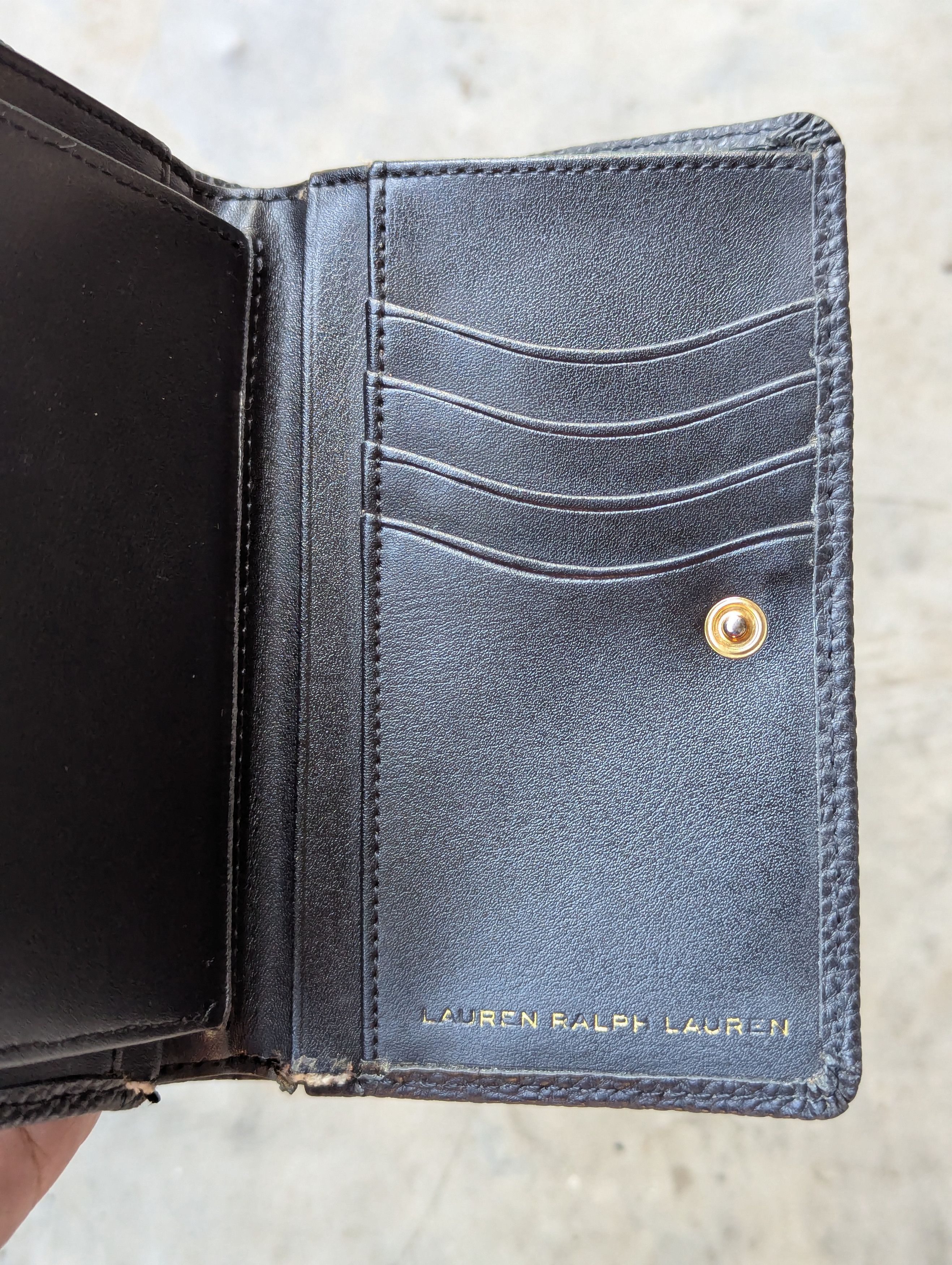 Lauren Ralph Lauren Lauren Ralph Lauren Black Leather Wallet Size ONE SIZE - 10 Thumbnail
