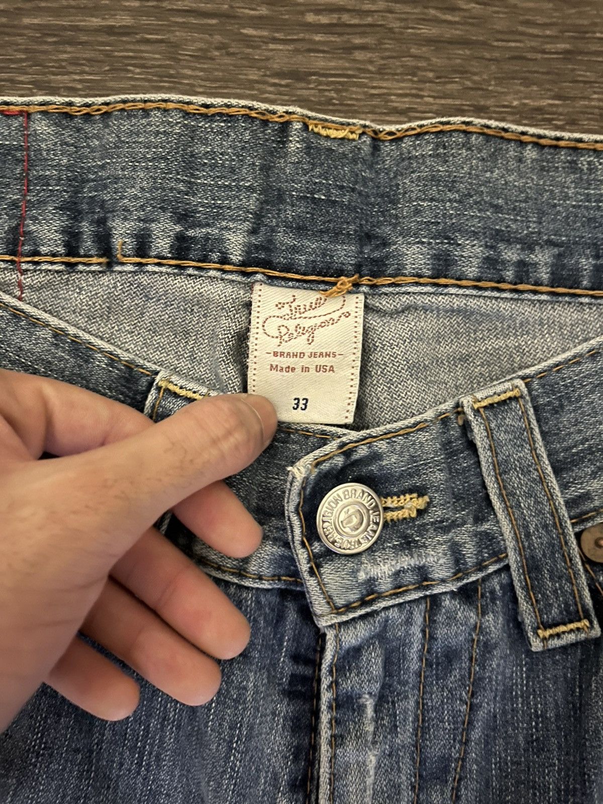 True Religion True Religion Vintage Distressed Denim Size US 33 - 7 Thumbnail