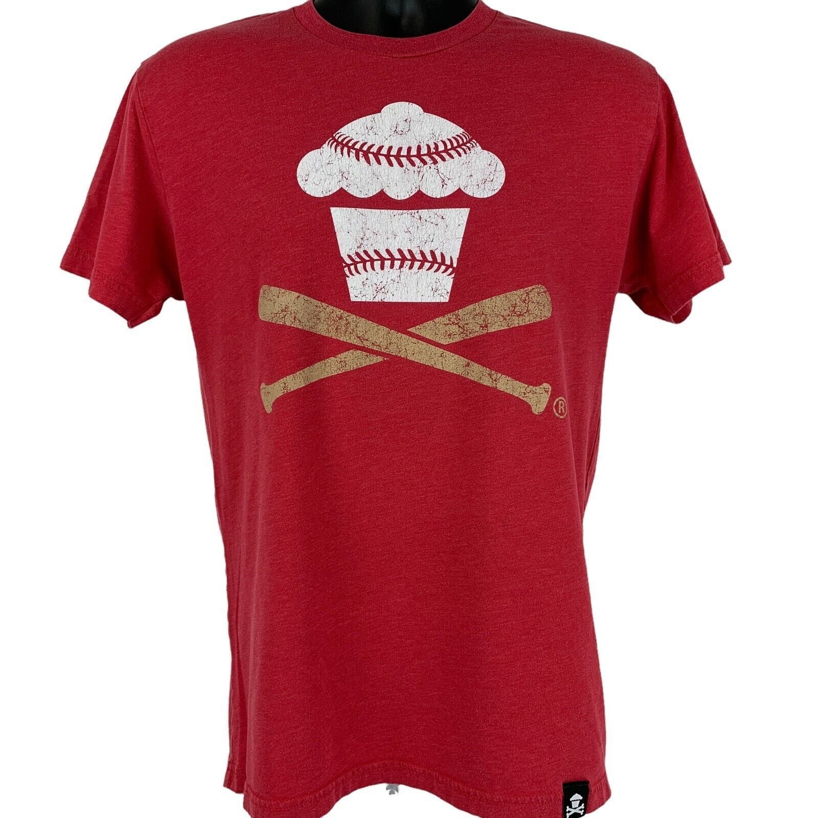 Johnny Cupcakes Johnny Cupcakes Baseball T Shirt Streetwear USA Made Red M Size US M / EU 48-50 / 2 - 2 Thumbnail