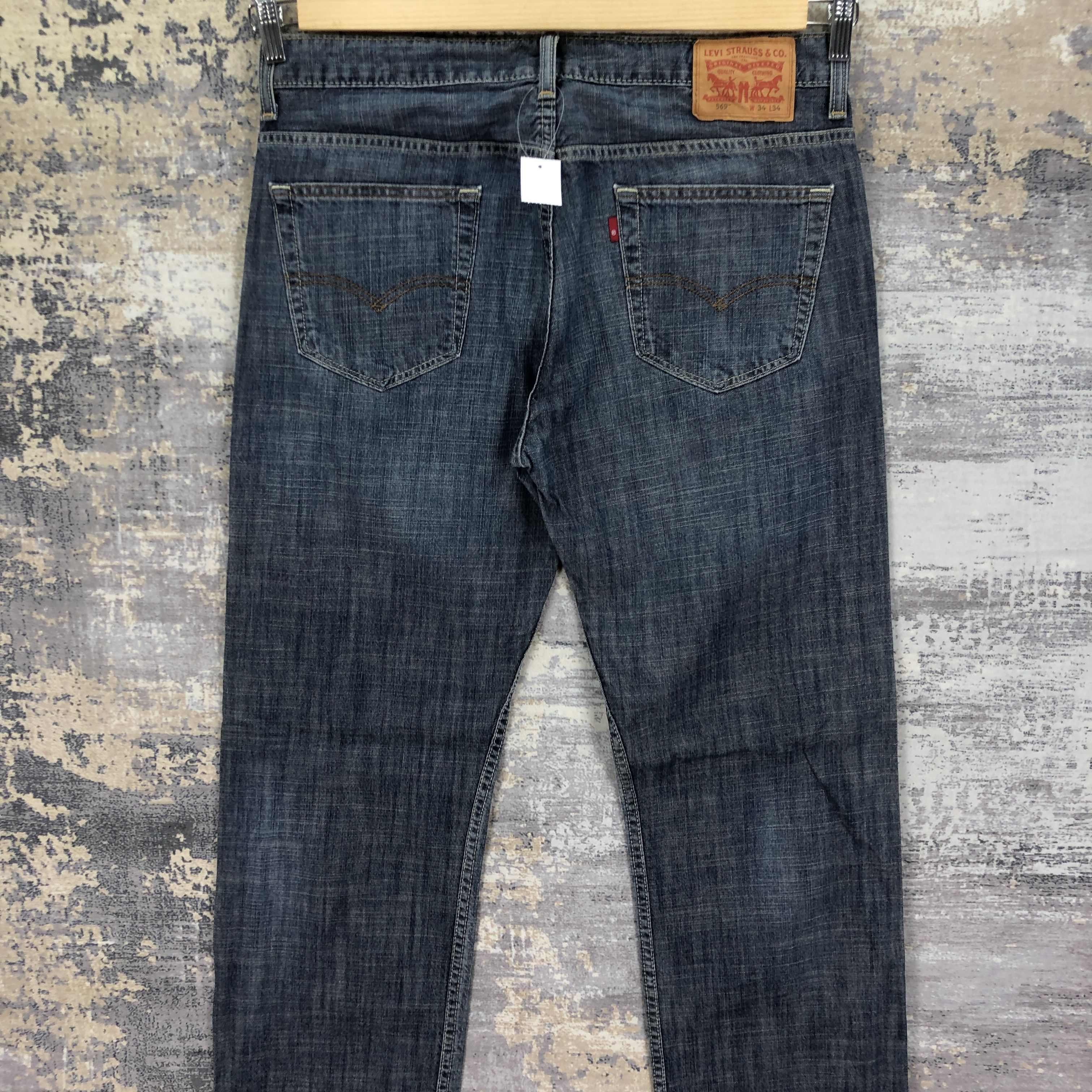 Levi's Vintage Levis Baggy Jeans Levi's 569 Faded Streetwear Denim Size US 34 / EU 50 - 4 Thumbnail