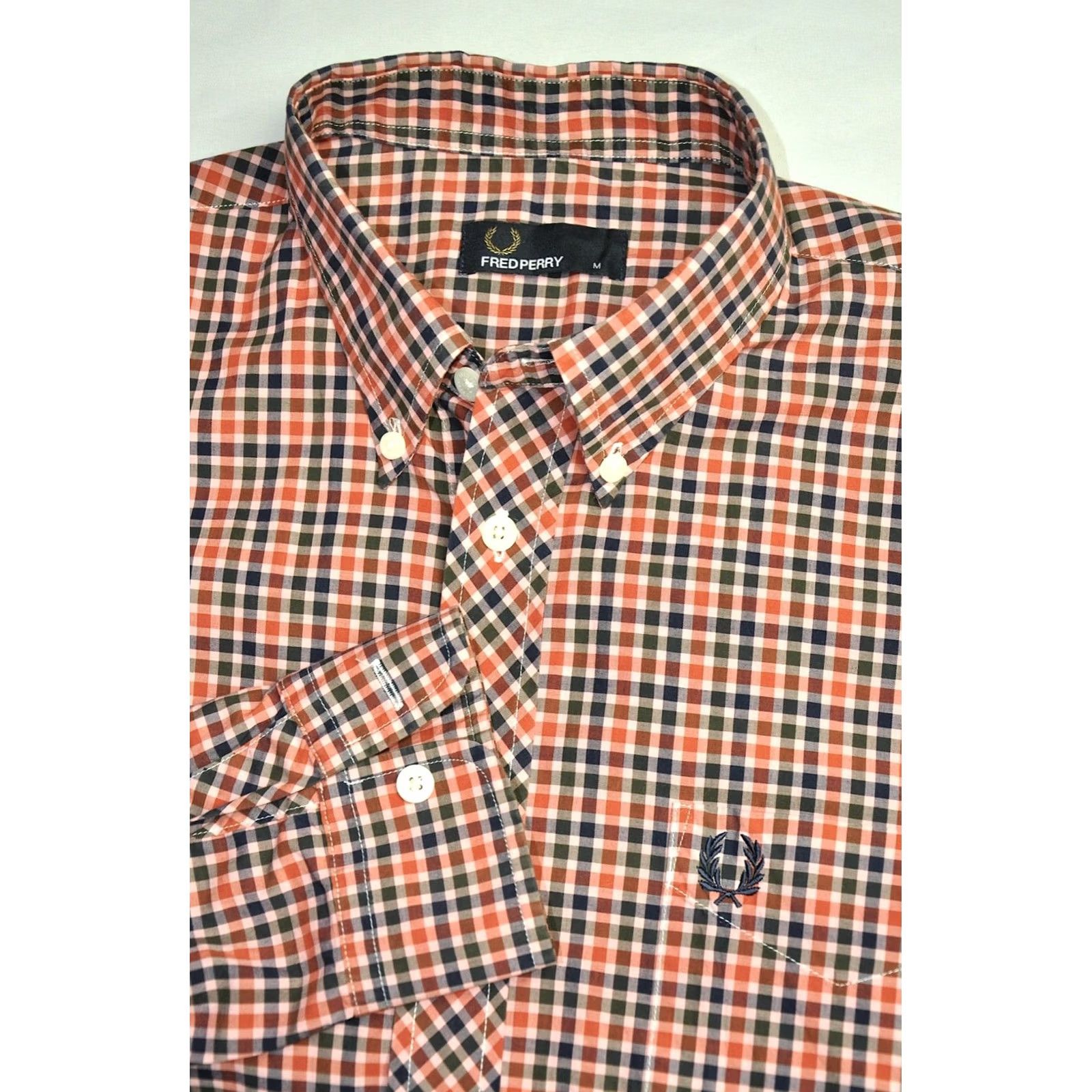 Fred Perry FRED PERRY Shirt Gingham Check Long Sleeve Men's M Size US M / EU 48-50 / 2 - 6 Thumbnail