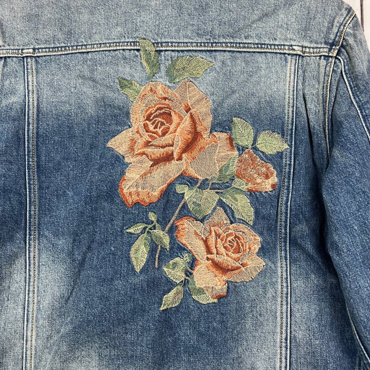 Mavi Mavi Small Printed Cropped Fit Mid Stretchable Denim Jacket Size S / US 4 / IT 40 - 5 Thumbnail