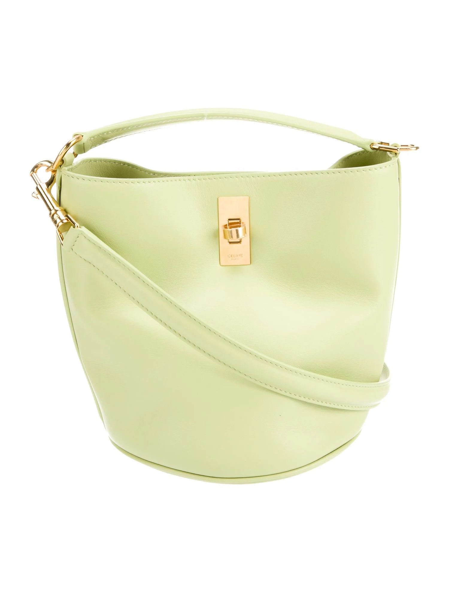 Celine o1bcso1str1224 Size: OS / Teen Bucket Bag in Light Green Size ONE SIZE - 1 Thumbnail