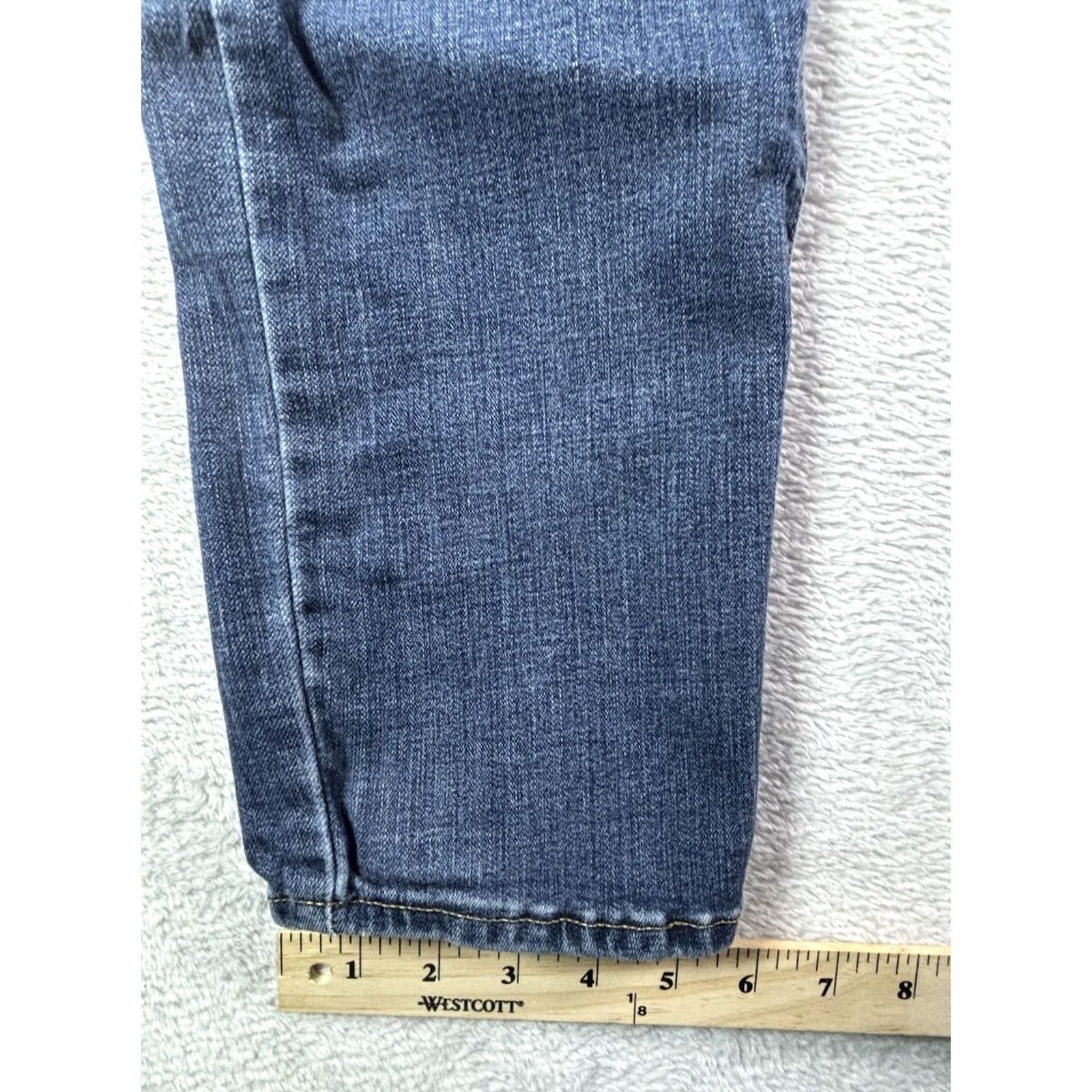 Levi's Levi's 311 Shaping Skinny Jeans Women Dark Wash Distressed 34x32 Denim 5-Pocket Logo Zipper Button Size 24" / US 00 / IT 34 - 5 Thumbnail