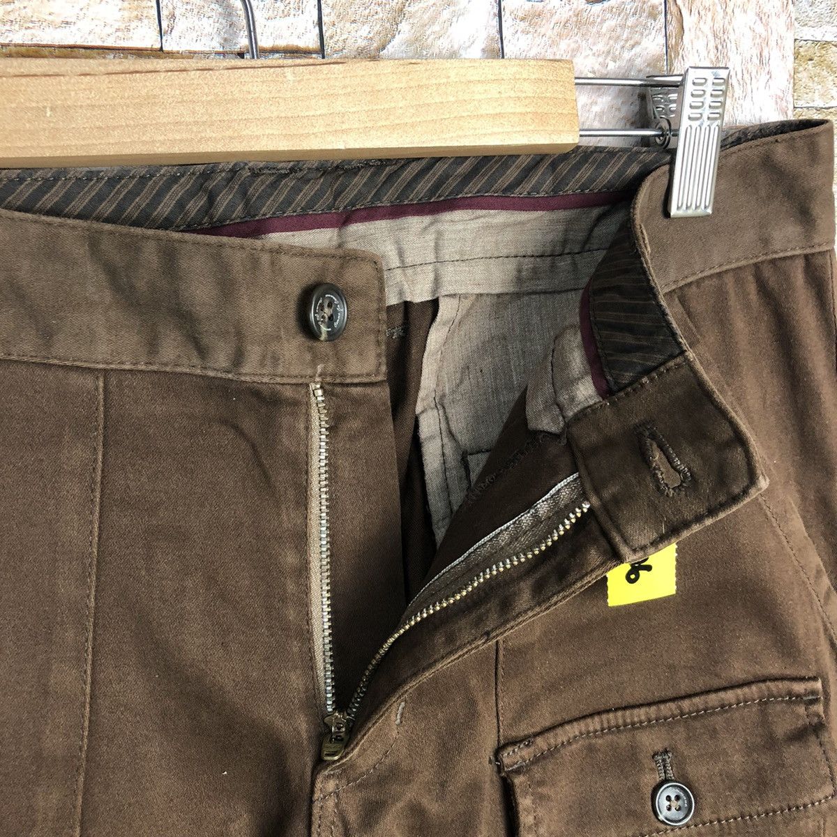 Japanese Brand Comme Ca Commune Dark Brown Cargo Multipocket Pants #A626 Size US 28 / EU 44 - 14 Thumbnail
