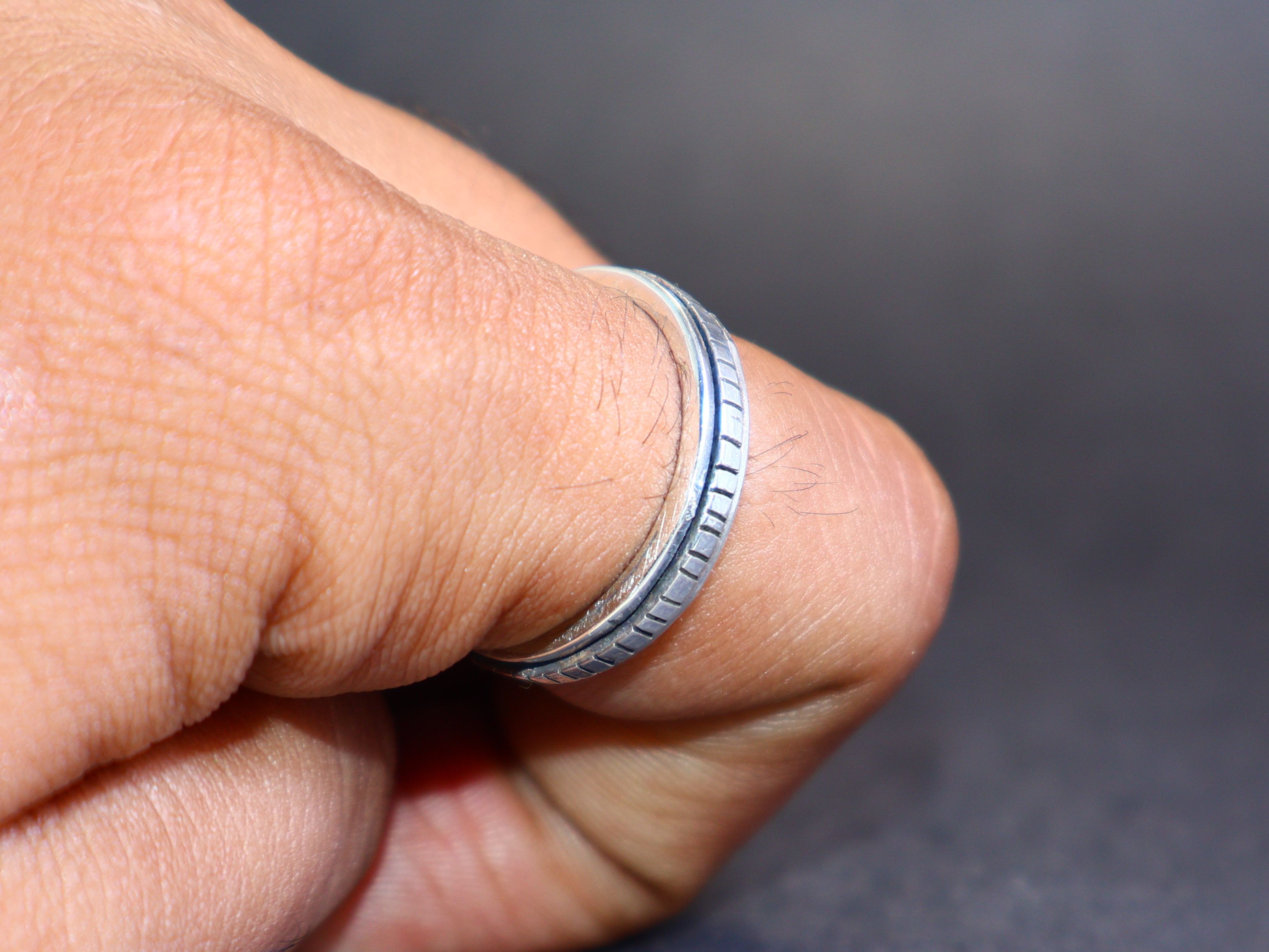 Handmade Spinner Ring, Handmade Boho Ring, 925 Sterling Silver Ring, Size ONE SIZE - 4 Thumbnail