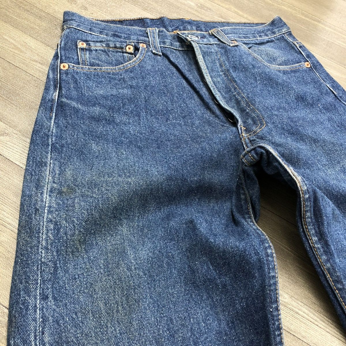 Levi's × Levi's Vintage Clothing × Vintage 🇺🇸 1990s Levis Strauss 501xx 30x36 Faded Blue Jeans Size US 29 - 19 Thumbnail