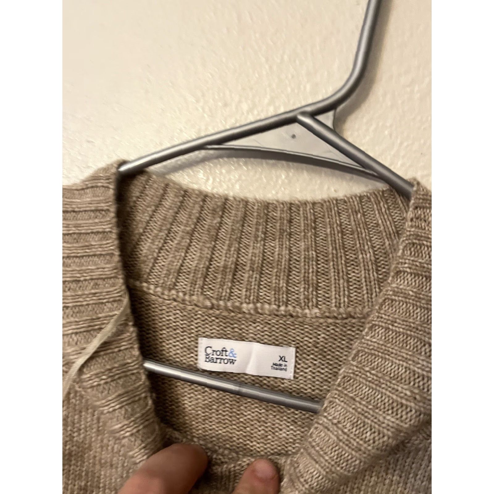 Croft & Barrow Croft & Barrow women's Sweater Long Sleeve Brown Soft Acrylic Blend Sz XL Size XL / US 12-14 / IT 48-50 - 2 Thumbnail