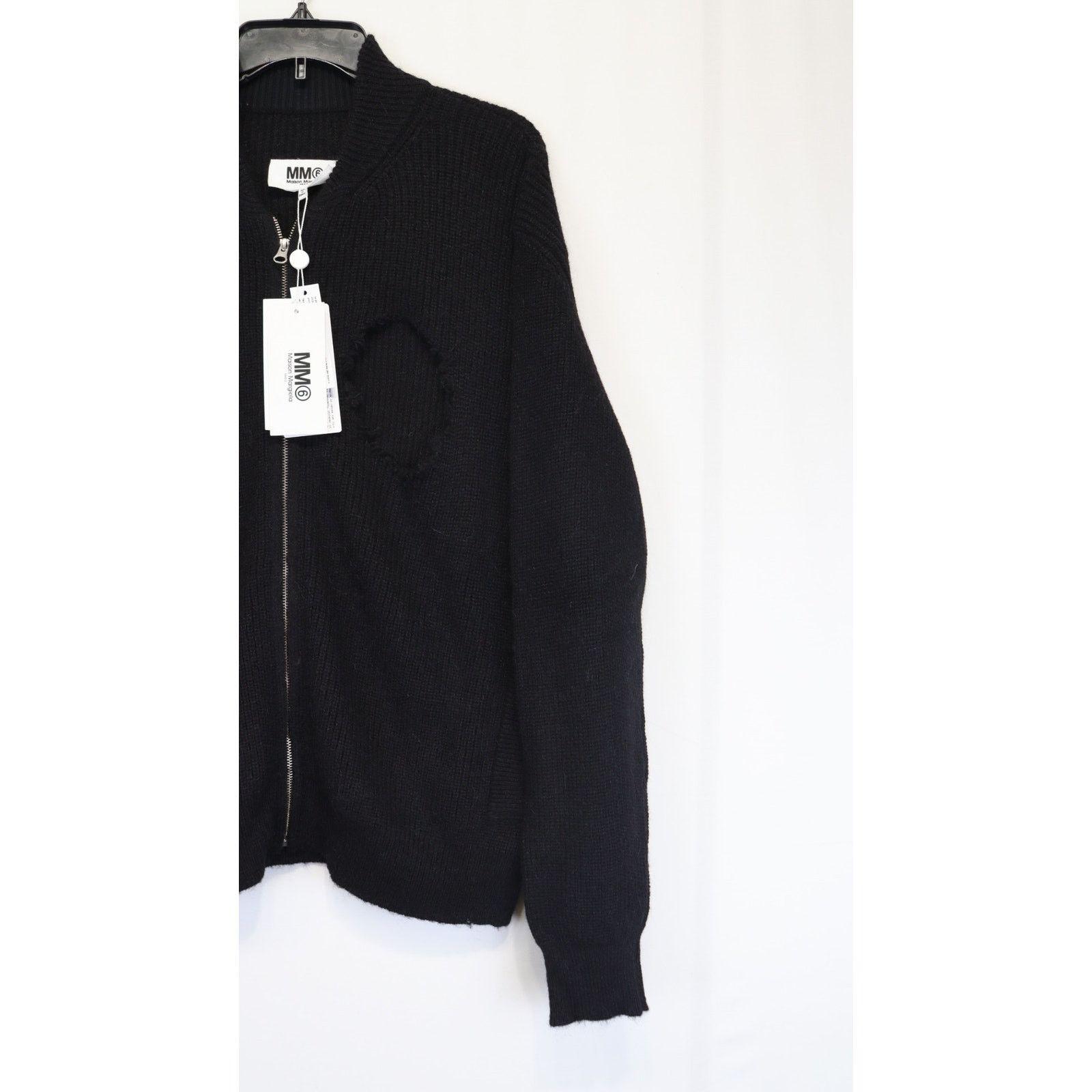 Maison Margiela o1rshd1 Cardigan Destroyed in Black Size US L / EU 52-54 / 3 - 2 Thumbnail
