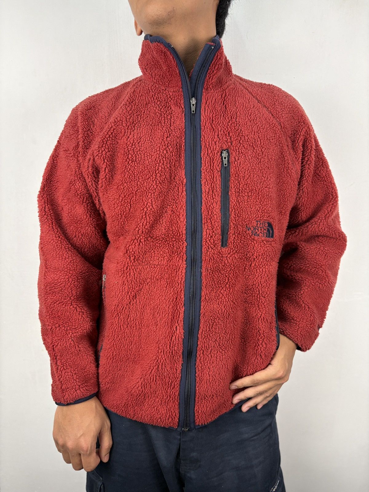 The North Face × Vintage Vintage The North Face Deep Pile Fleece Sherpa Jacket Wind Size US M / EU 48-50 / 2 - 1 Thumbnail
