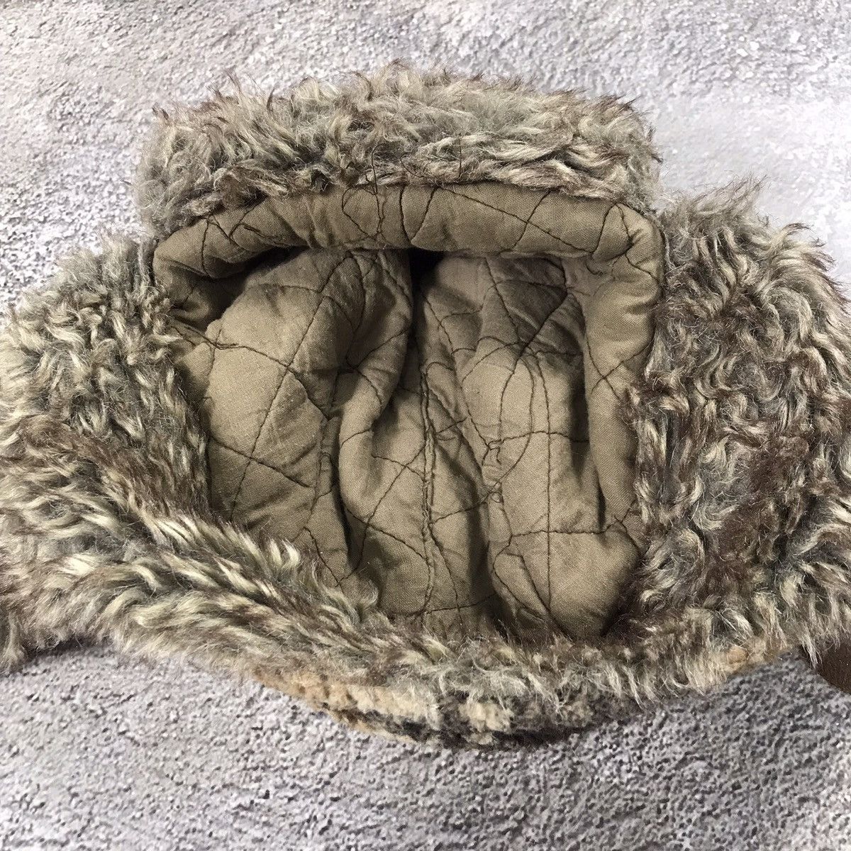 Vintage Vintage 90s Plaid Mohair Beanie Ear Flaps Grunge Relaxed OS Size ONE SIZE - 6 Thumbnail