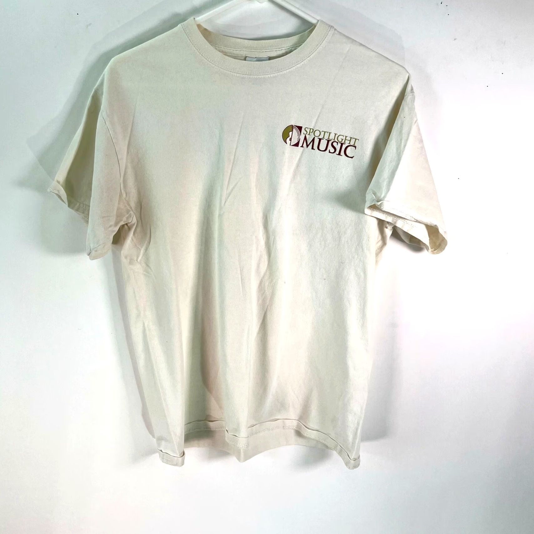 Gildan Spotlite Music Fort Collins Colorado Ivory Graphic T Shirt M Gildan Adult Size US M / EU 48-50 / 2 - 2 Thumbnail