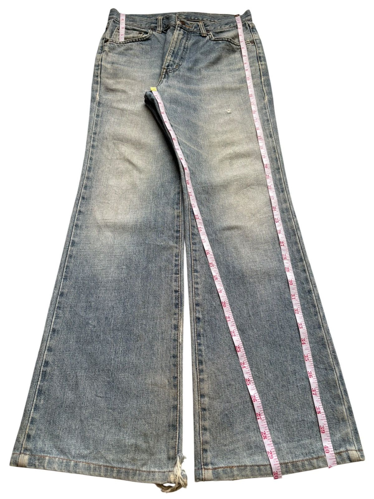 Edwin × Japanese Brand Vintage Japanese Edwin Mud Wash Distressed Flare Jeans Size US 29 - 13 Thumbnail