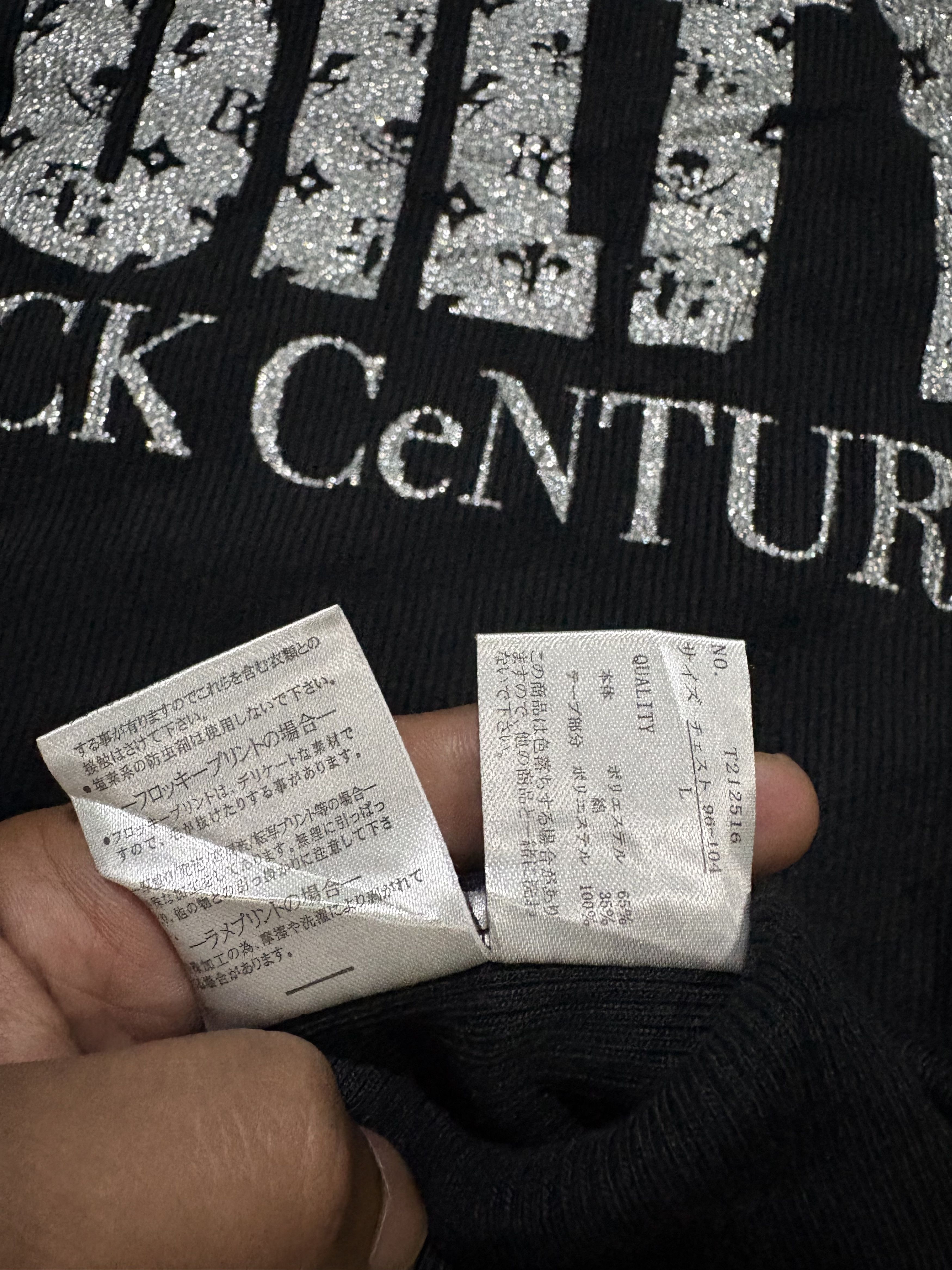 Japanese Brand Sick peom primal point black century LS spaleout Size US L / EU 52-54 / 3 - 6 Thumbnail
