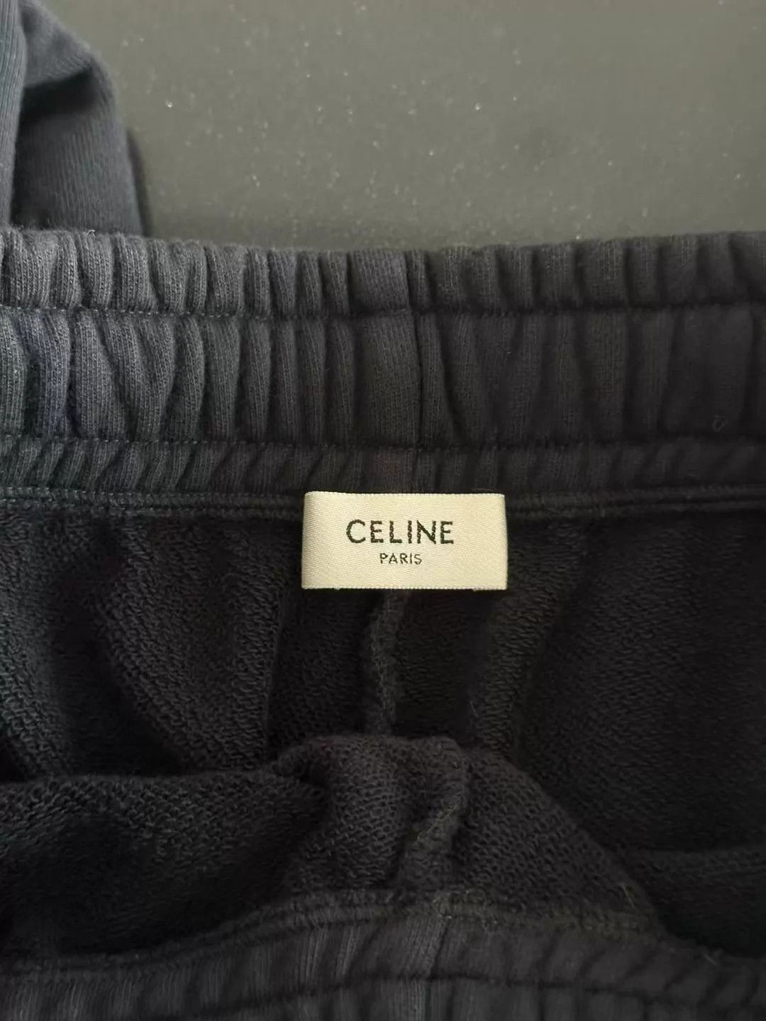 Celine CELINE Black Embroidered Logo Sweatpants M NWOT Size 27" / US 4 / IT 40 - 3 Thumbnail