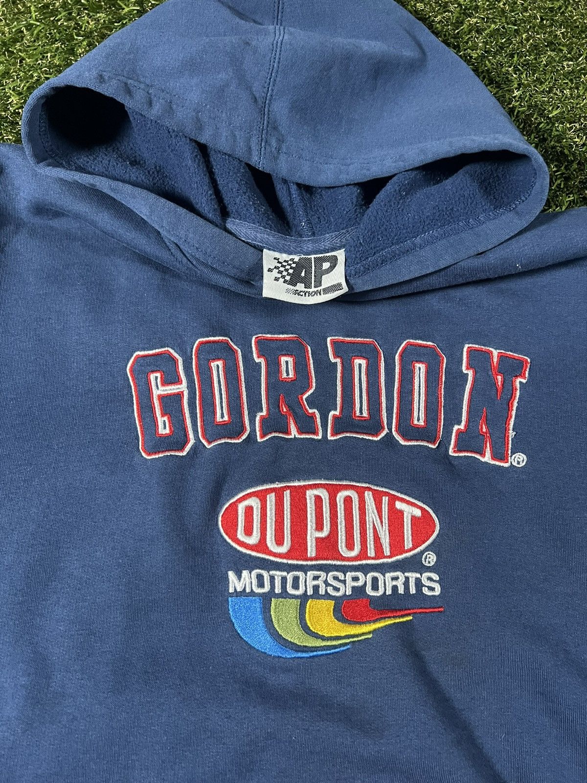 Chase Authentics Vintage 90’s Embroidered Jeff Gordon NASCAR Du Point Hoodie Size US XL / EU 56 / 4 - 3 Thumbnail