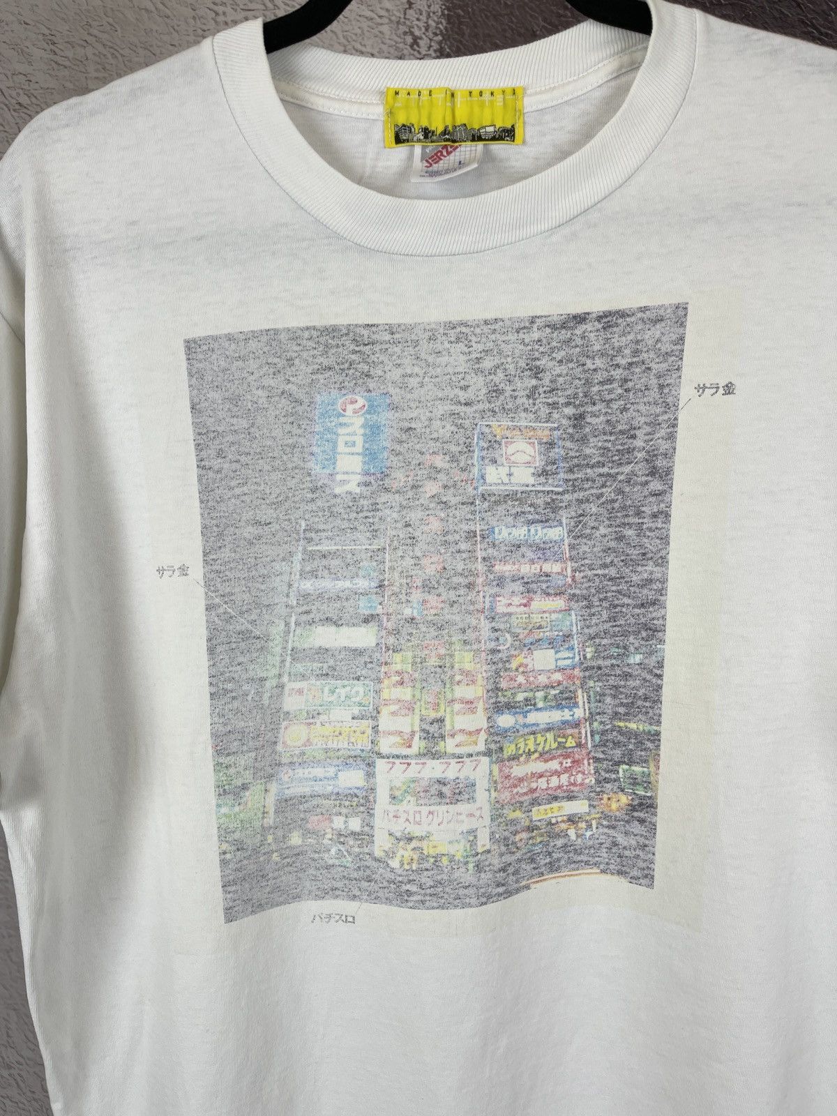 Japanese Brand Pachinko Cathedral 90s vintage Jerzees made in Tokyo USA tee Size US L / EU 52-54 / 3 - 5 Thumbnail