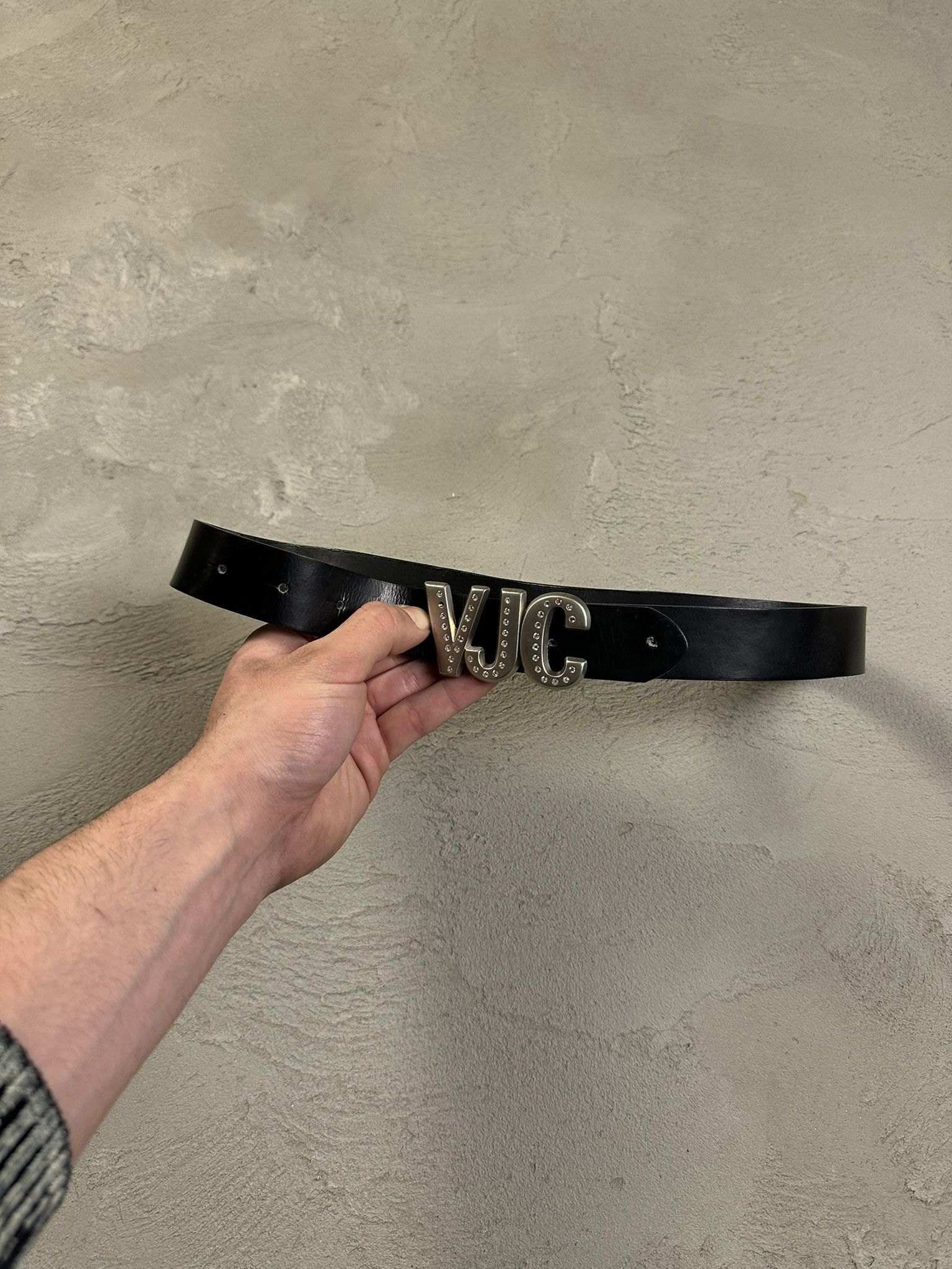 Designer × Versace Jeans Couture Versace Jeans Couture Genuine Leather Logo Buckle Belt Size ONE SIZE - 1 Thumbnail