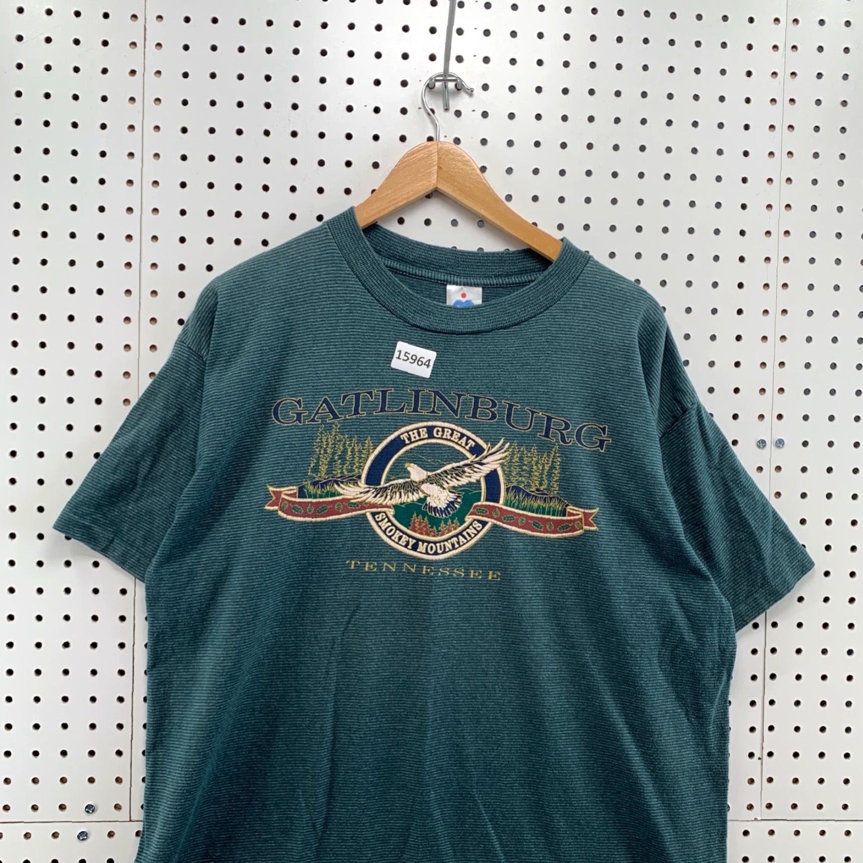Vintage VINTAGE Miller Gatlinburg Shirt XL Green Striped Smoky Mountain Unisex Size US XL / EU 56 / 4 - 3 Thumbnail