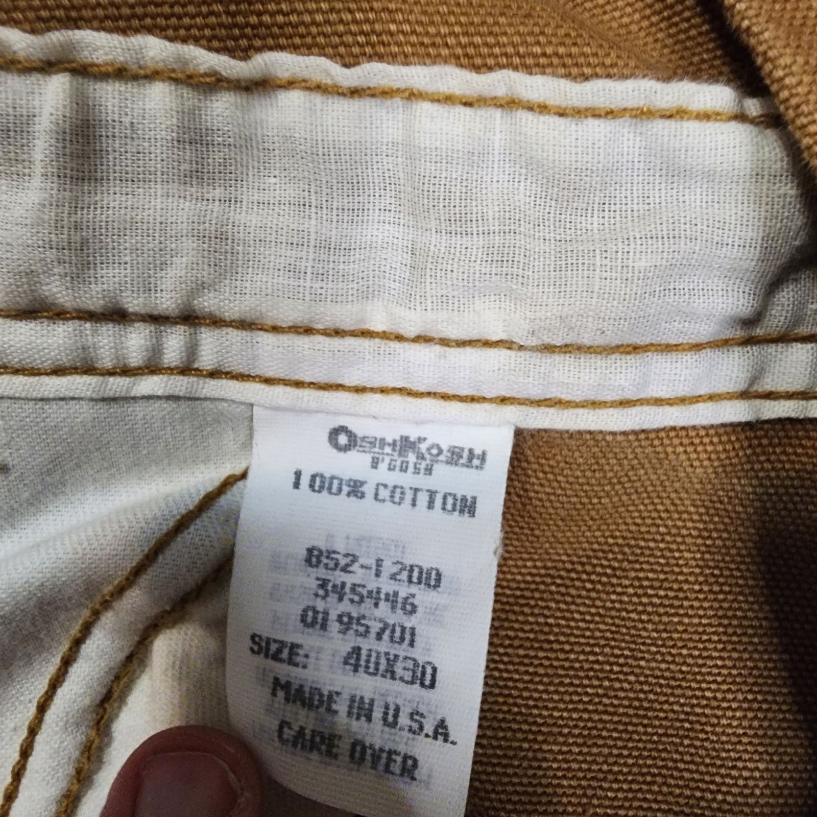 Oshkosh VTG OshKosh B'Gosh Overalls Carpenter Workwear 40x30 2259 Size US 40 / EU 56 - 9 Thumbnail