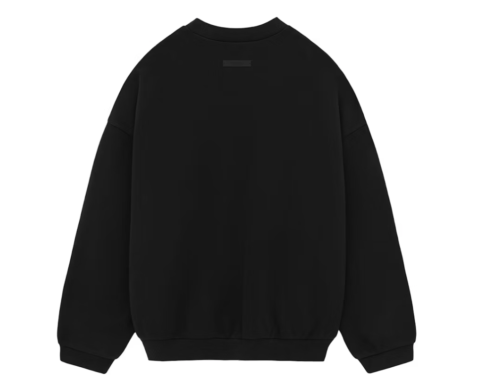 Essentials 🔥Fear of God Essentials Fleece Crewneck Black Sz (XXS) Size US XXS / EU 40 - 2 Thumbnail