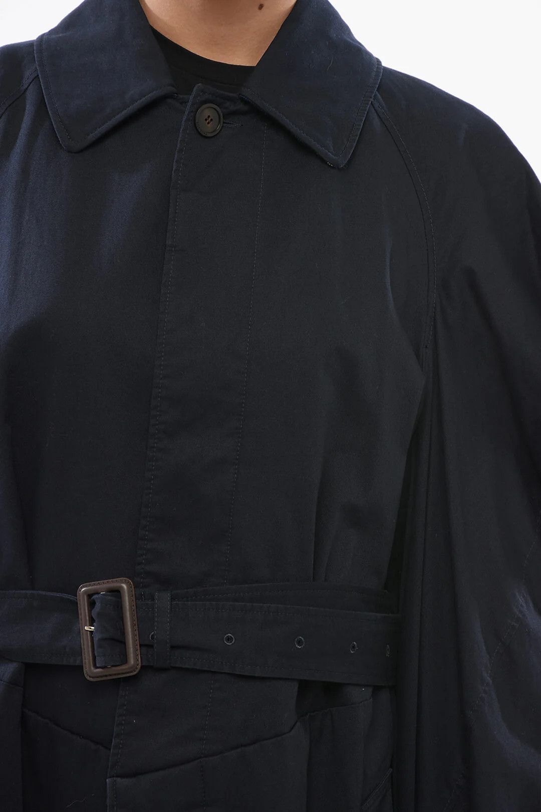 Balenciaga og1mm0326 Over Trench Coat in Blue Size XS / US 0-2 / IT 36-38 - 3 Thumbnail