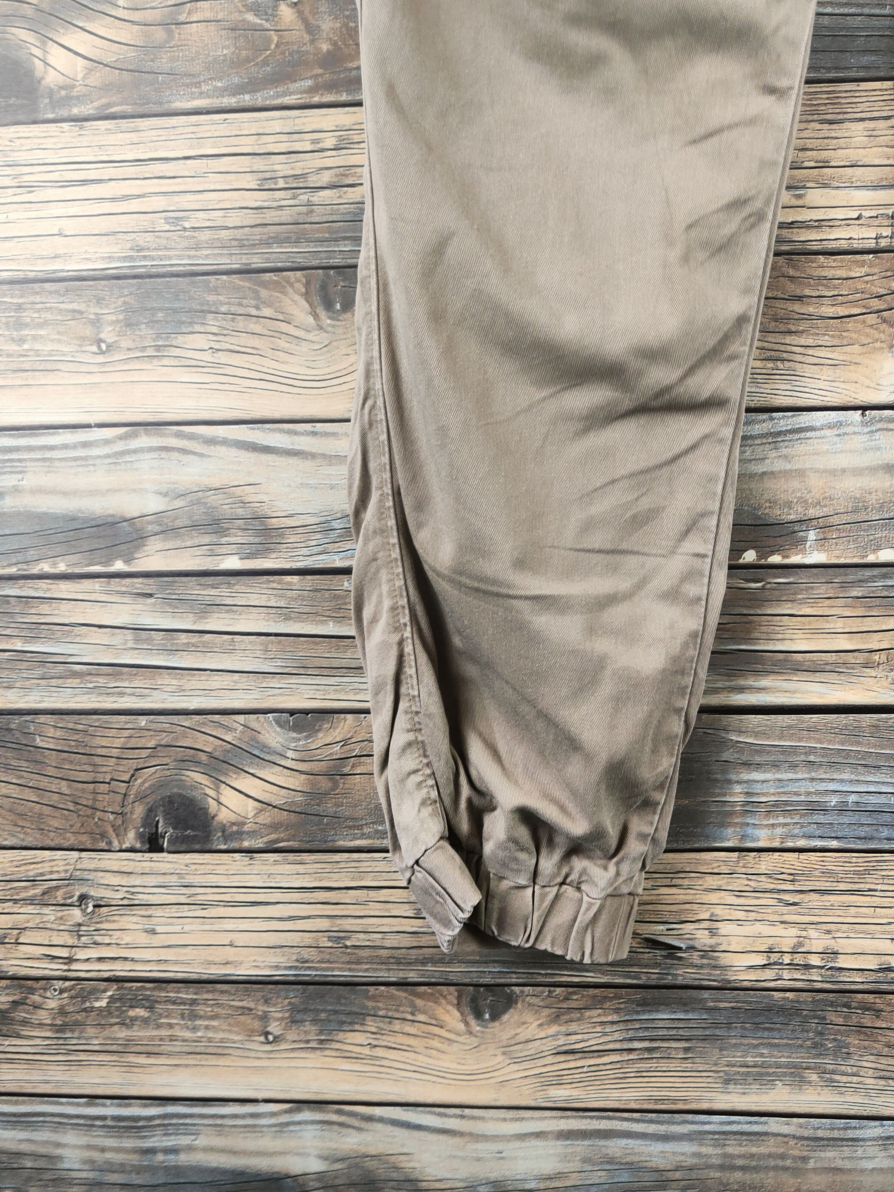 Japanese Brand DL Uniqlo Beige Multipocket Joggers #46-336 Size US 32 / EU 48 - 4 Thumbnail