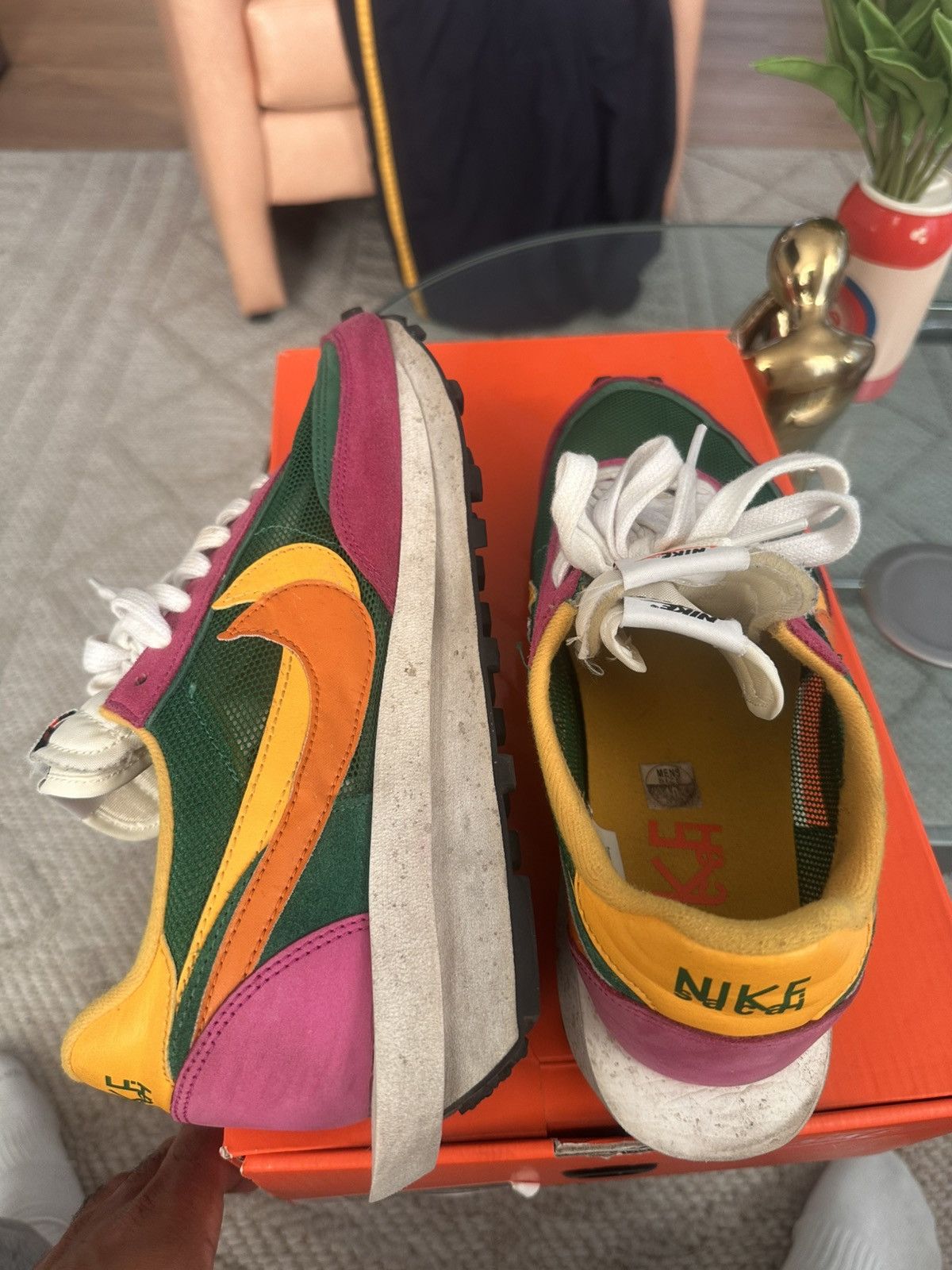 Nike 2019 sacai x Nike LDWaffle 'Pine Green' Size 10 Size US 10 / EU 43 - 6 Thumbnail