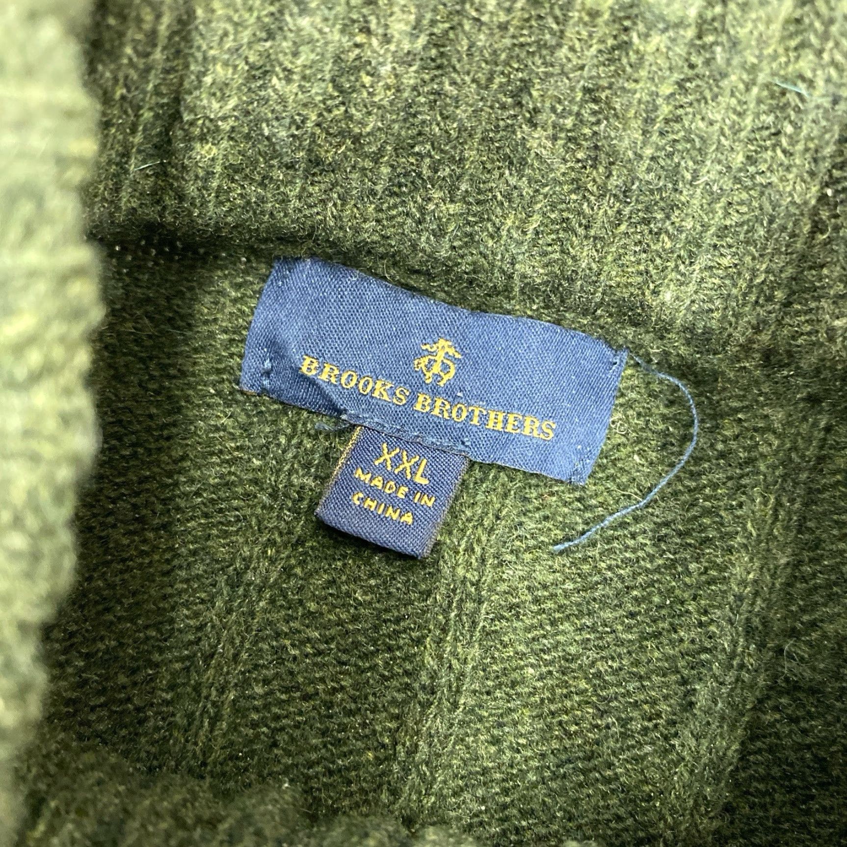 Brooks Brothers VINTAGE Brooks Brothers Men’s 1/4 Zip Sweater XXL 100% Wool Green Size US XXL / EU 58 / 5 - 4 Thumbnail