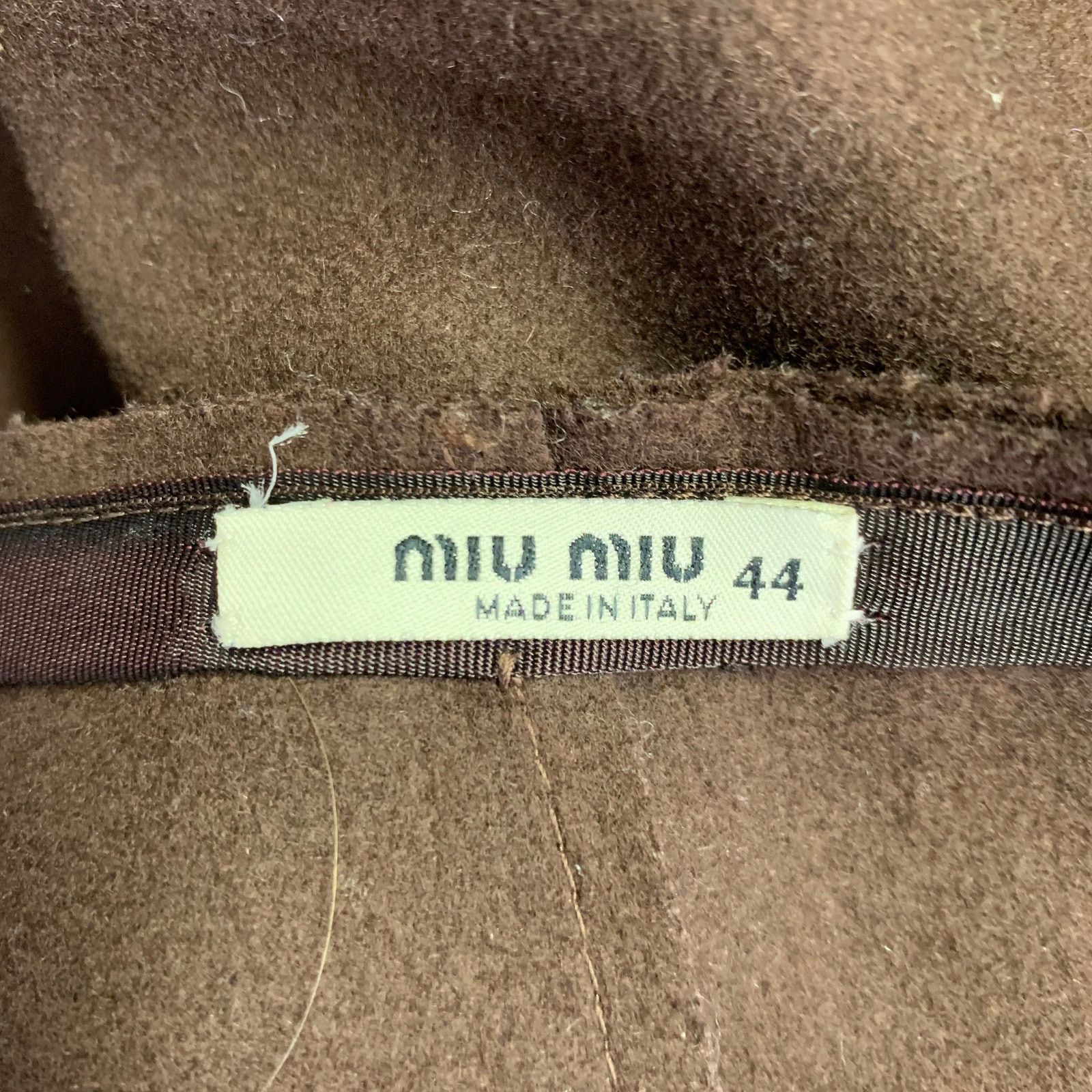 Miu Miu MIU MIU Size 8 Brown Wool Nylon Pleated Skirt Suit Size 30" / US 8 / IT 44 - 10 Thumbnail