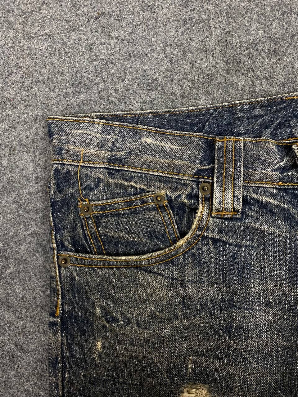 semanticdesign semantic design bondage style distressed denim Size US 33 - 13 Thumbnail
