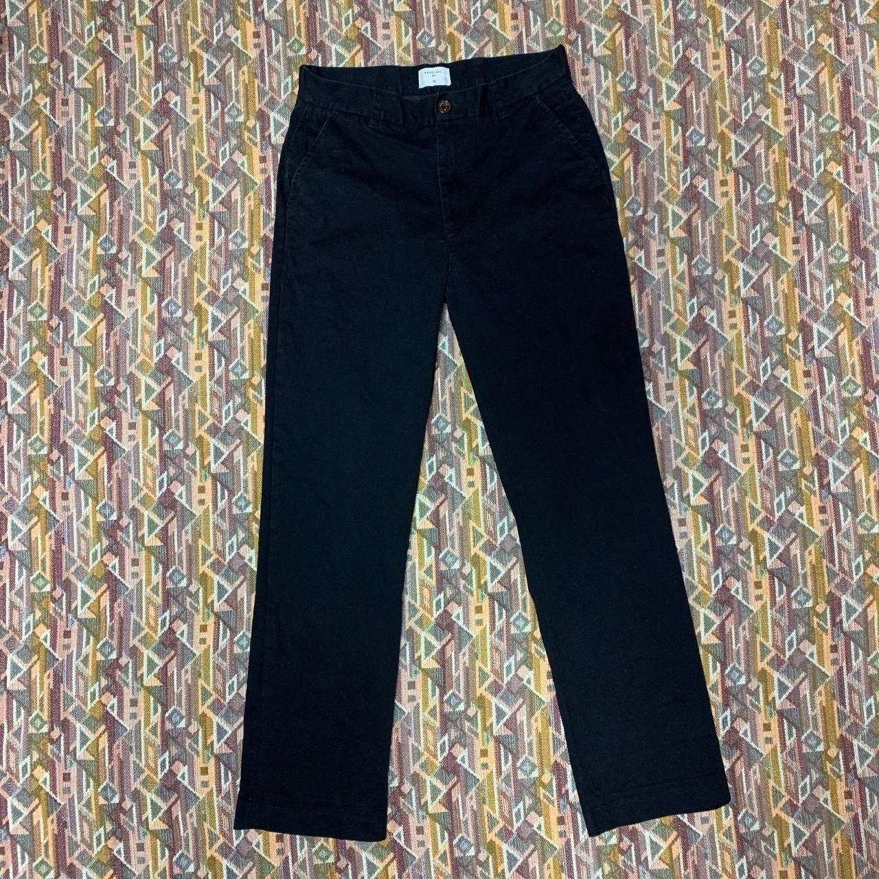 Percival × Vintage Percival Black Cotton &Elastane Pockets Button Trousers Size US 30 / EU 46 - 6 Thumbnail
