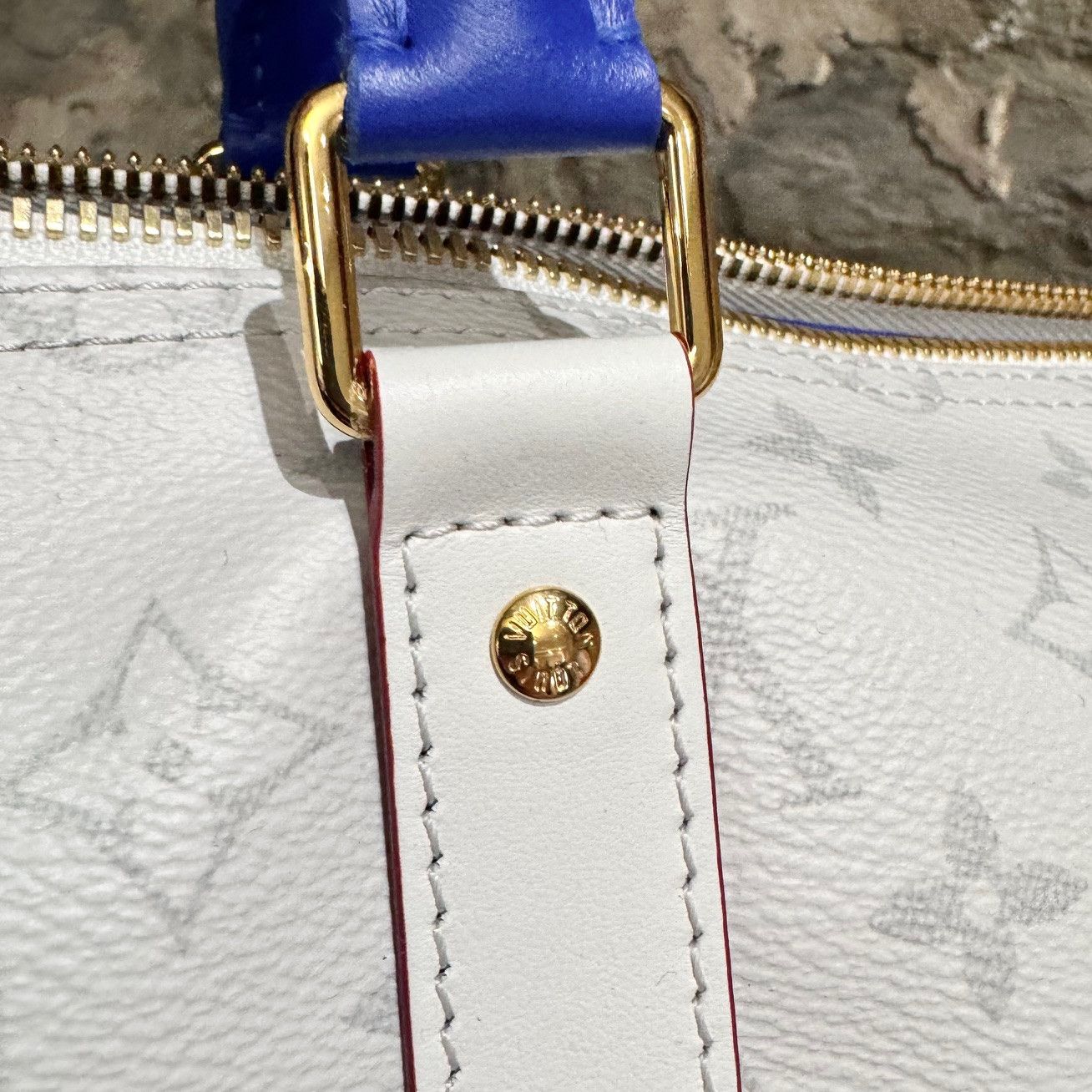 Louis Vuitton × NBA Louis Vuitton X NBA Antarctica Monogram Basket Keepall 55 Size ONE SIZE - 14 Thumbnail