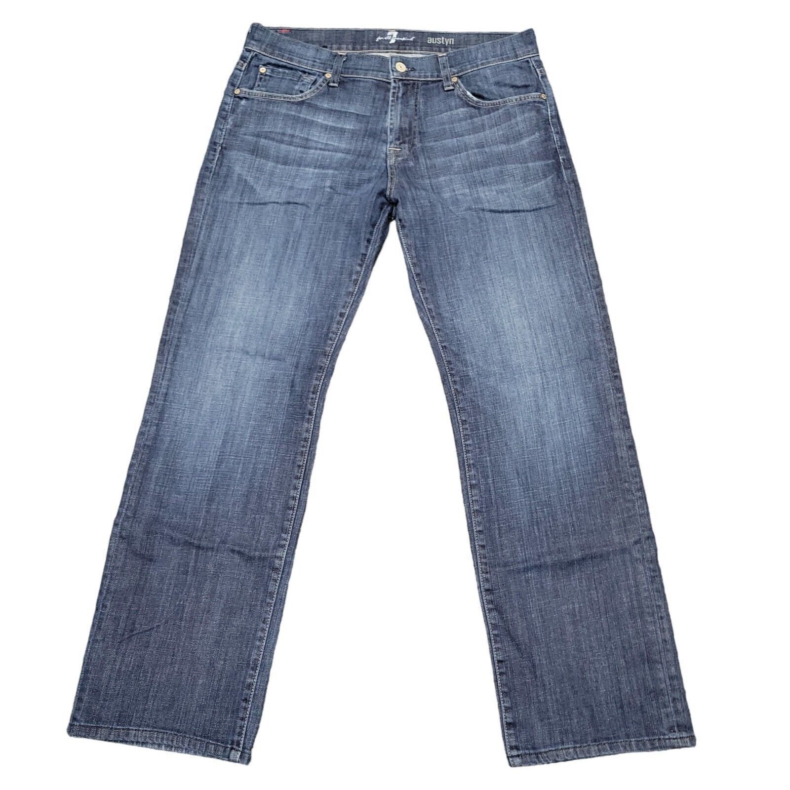 7 For All Mankind Austyn Straight Jeans. Size 33/30. Excelle