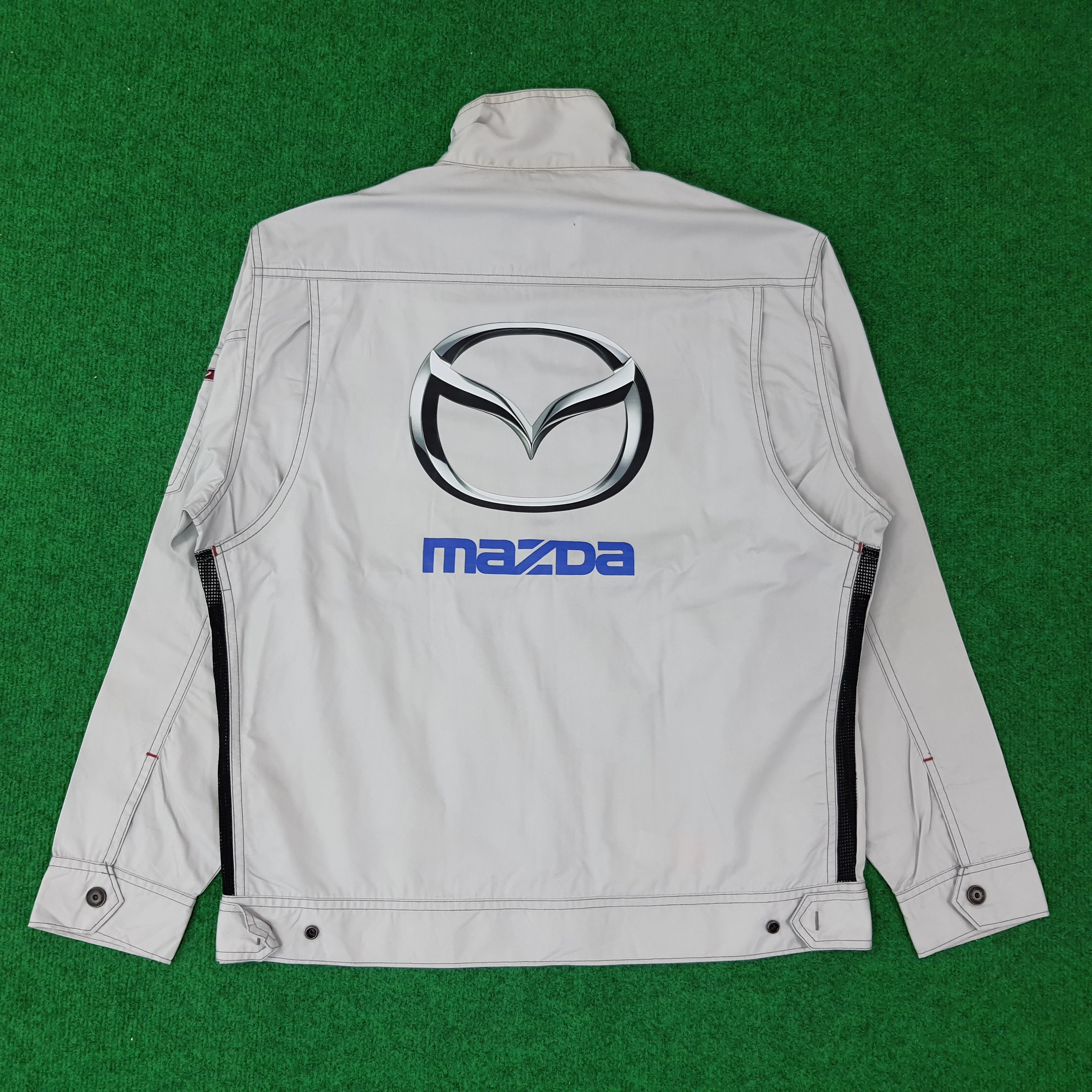 Japanese Brand Vintage MAZDA Racing Sports Workwear Custom Jacket C251N23 Size US M / EU 48-50 / 2 - 1 Thumbnail