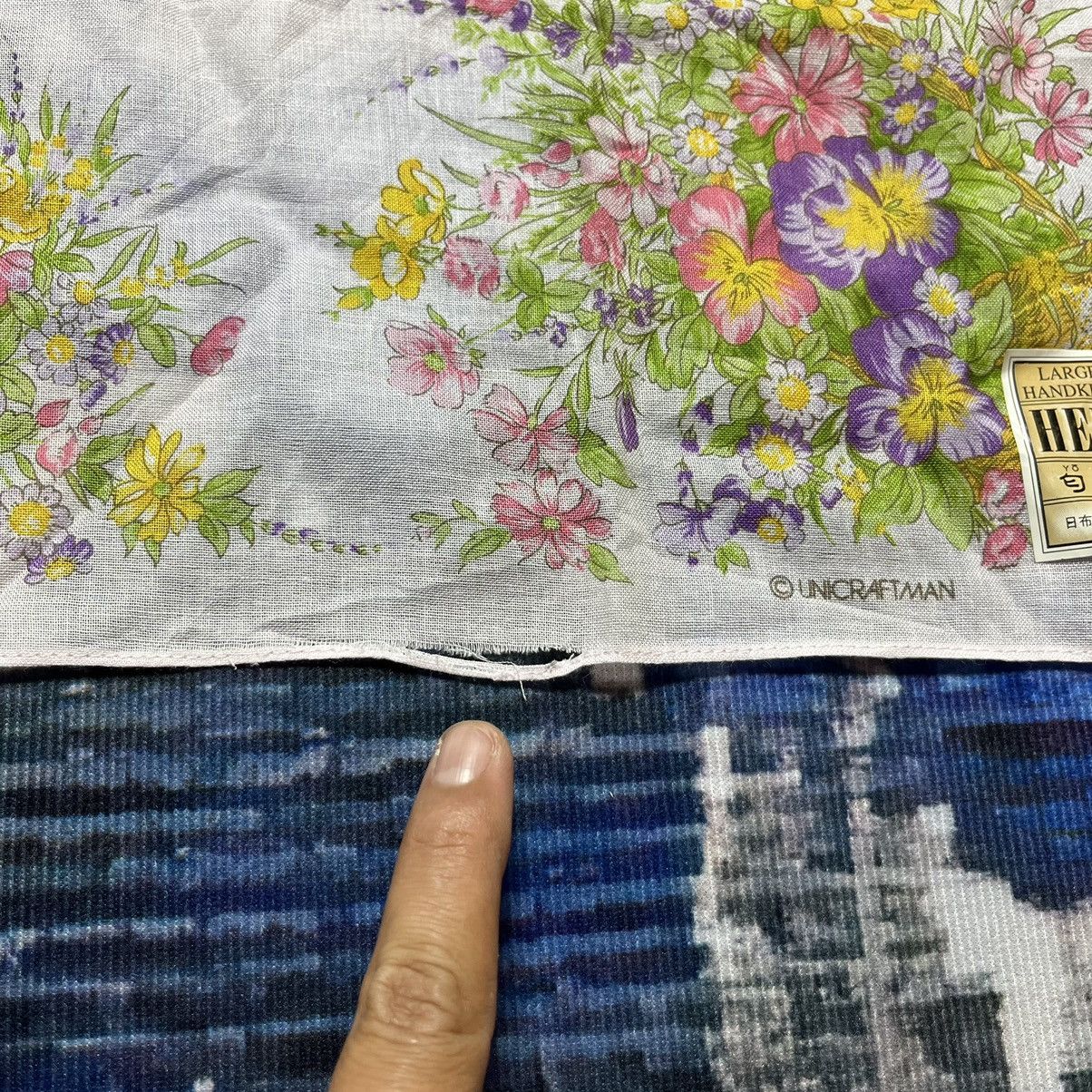 Designer × Japanese Brand × Vintage 🔥Vintage Unicraftman Herbs Flower design Handkerchief Size ONE SIZE - 5 Thumbnail