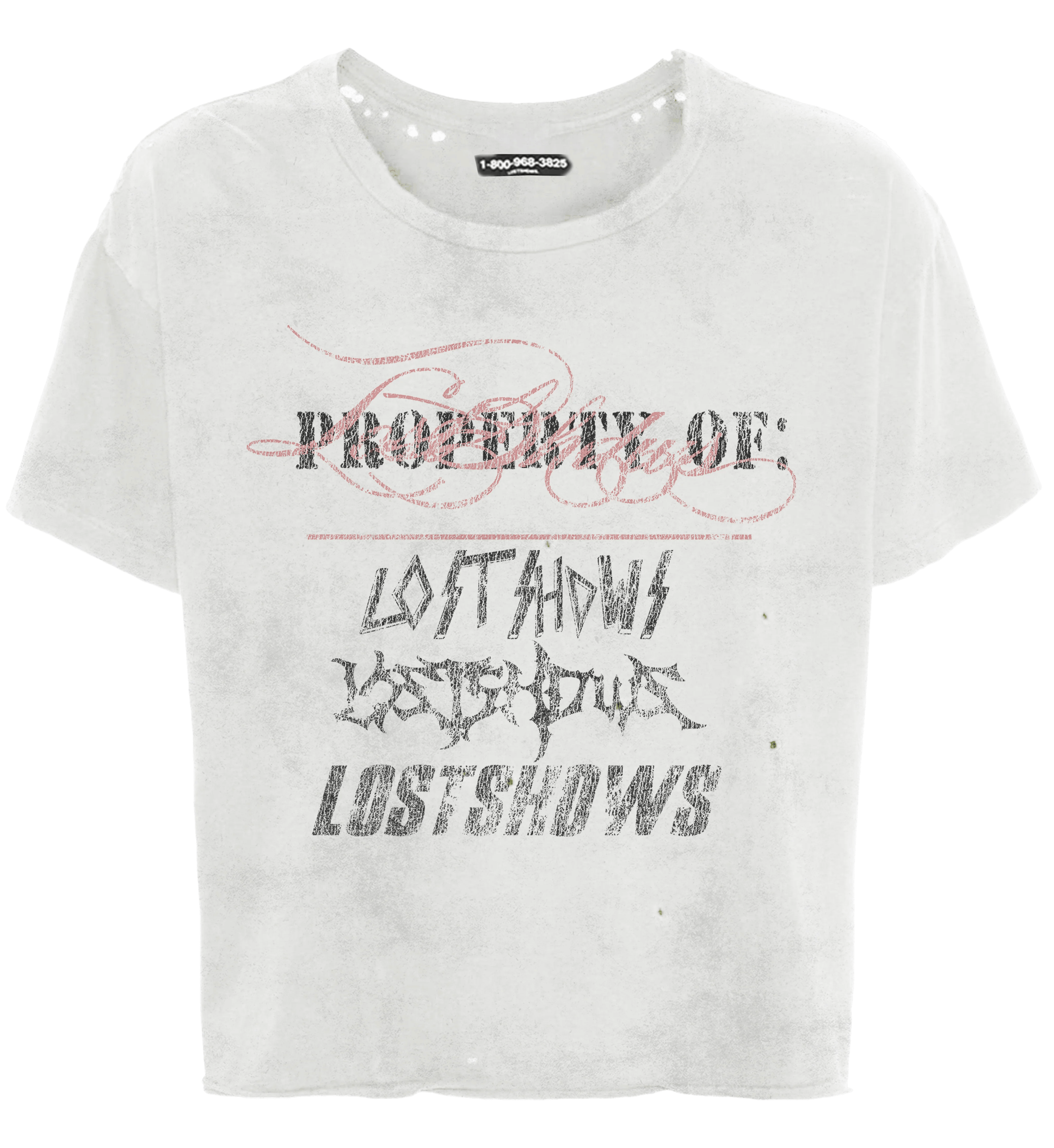 LOSTSHDWS LOSTSHDWS 'Property Of' White Tee Size US L / EU 52-54 / 3 - 1 Preview