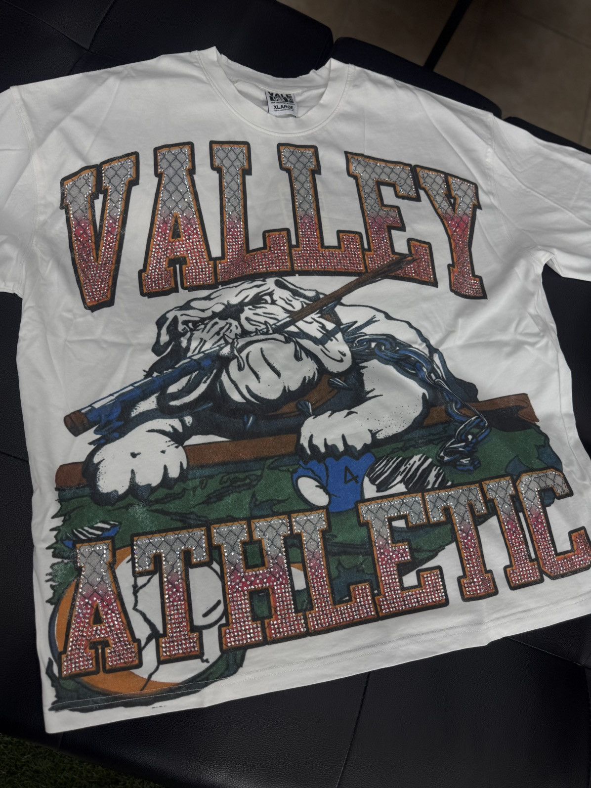 Vale Valley Stone BullDog Tee Shirt Shiny Size XL (NEW) Size US XL / EU 56 / 4 - 3 Thumbnail