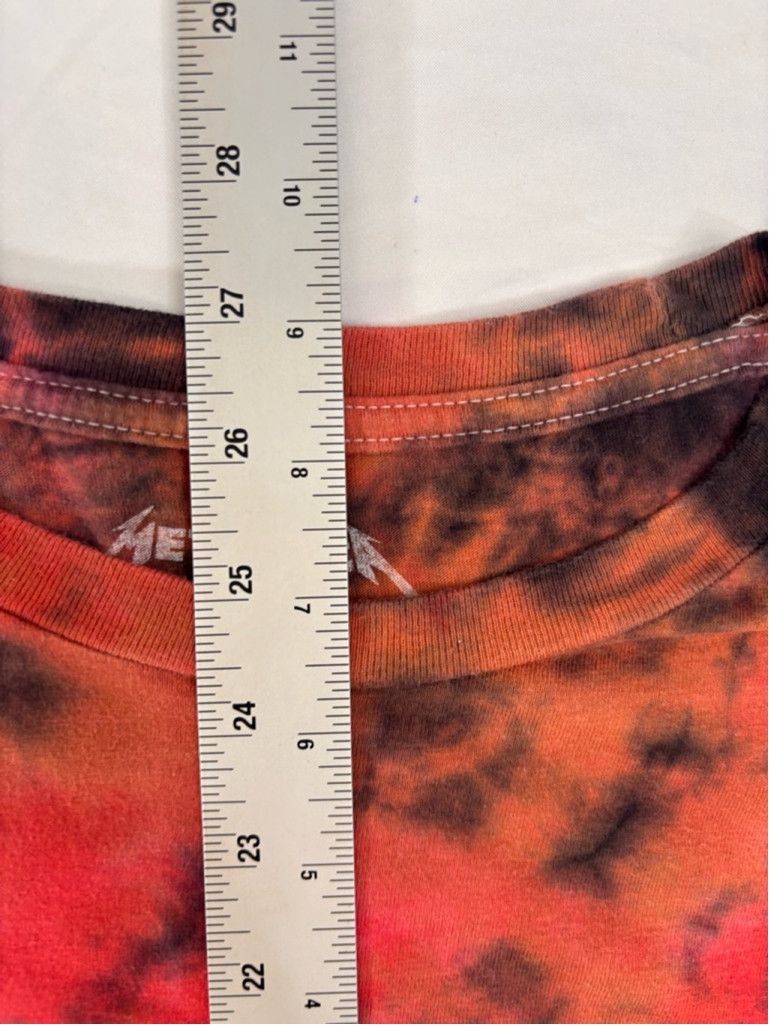 Metallica Men's Metallica T-Shirt Size L Red Black Tie Dye Size US L / EU 52-54 / 3 - 5 Thumbnail