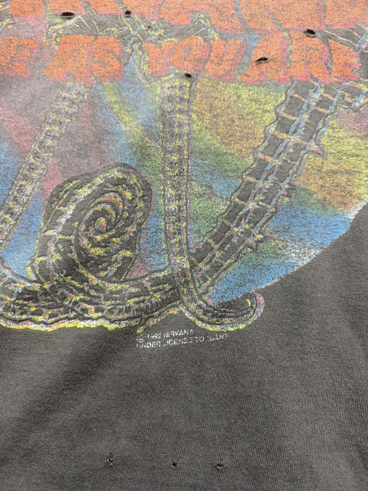 Vintage Vintage 1992 Nirvana Giant T-shirt Earthling VIP Size US XL / EU 56 / 4 - 4 Thumbnail