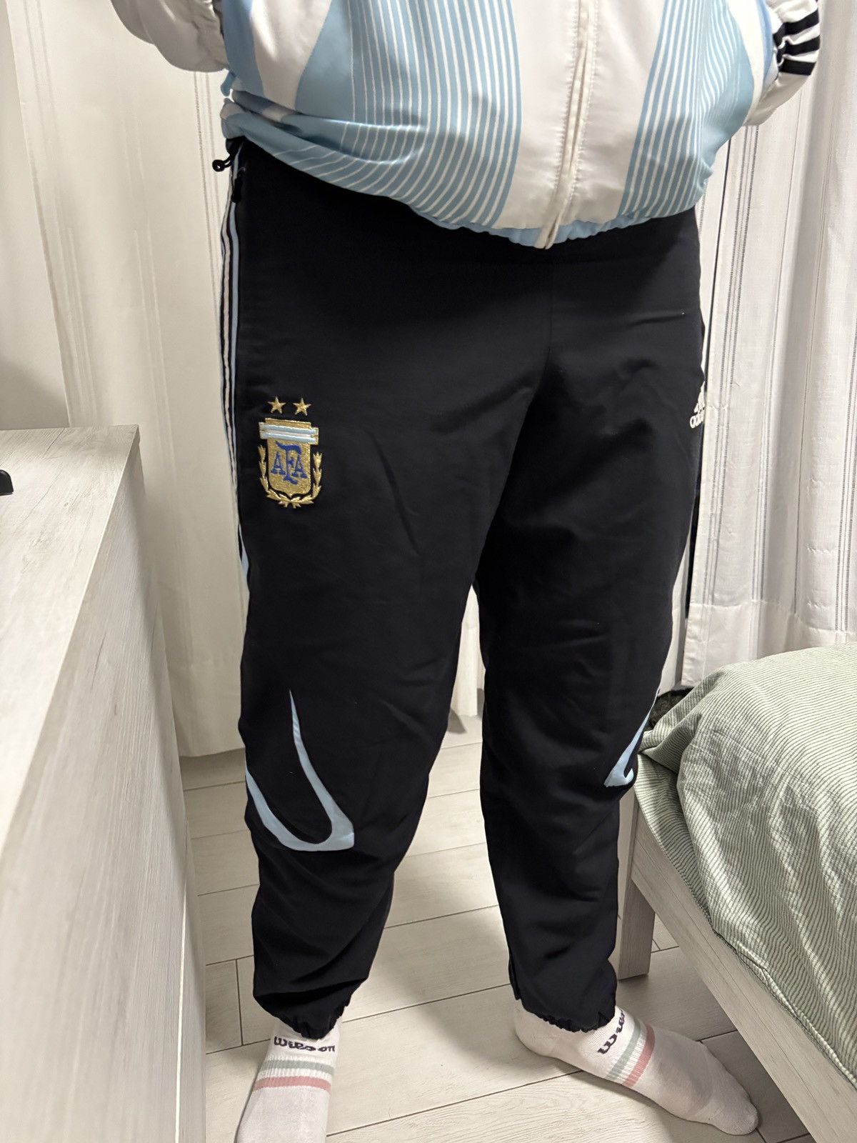 Adidas Argentina 2006 Tracksuit Training Jacket AFA M World Cup New Size 42L - 13 Thumbnail